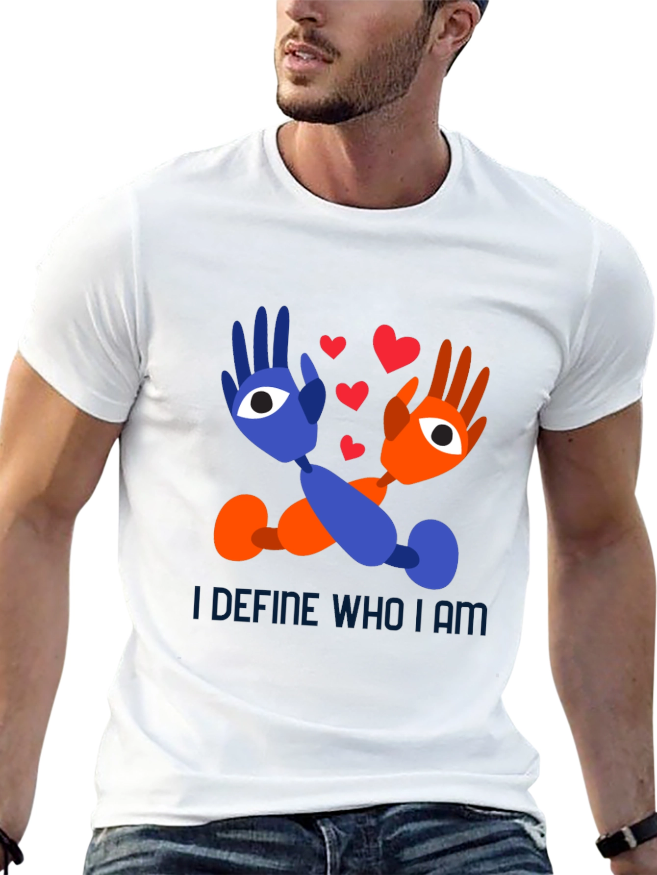 Black I Define Who I Am Graphic Tee view 13