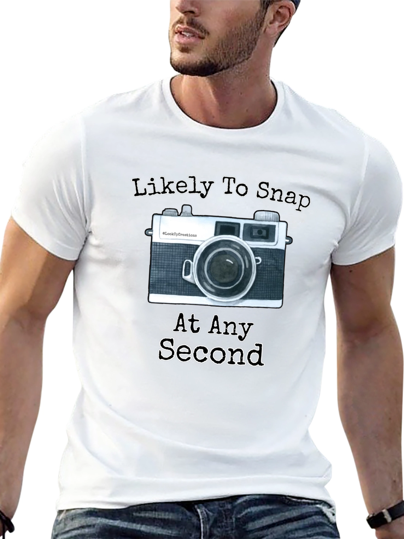 Black Likely To Snap At Any Second T-Shirt Camera Photographer Gift view 13