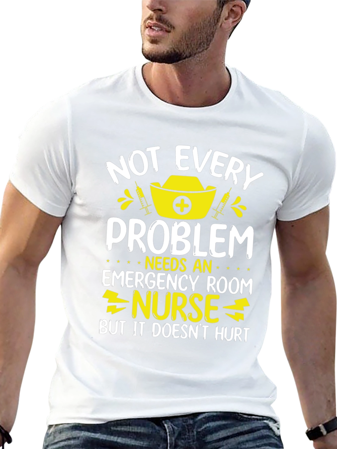 Black Emergency Room Nurse T-Shirt - Funny Nurse Gift view 13
