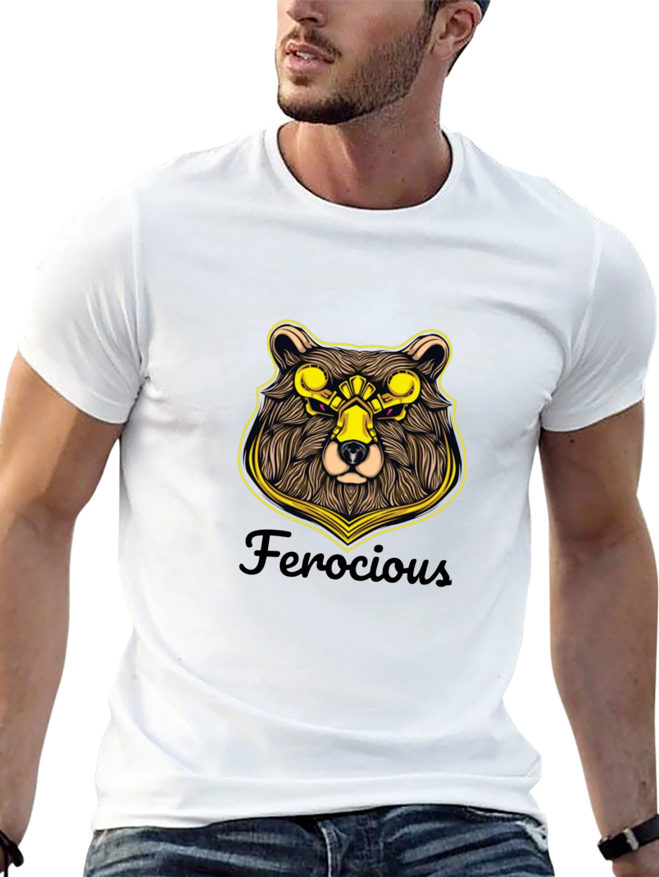 Ferocious Bear Graphic T-Shirt - 13