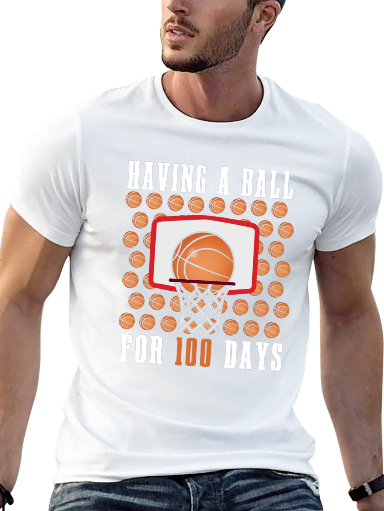 Black Having a Ball For 100 Days T-Shirt view 13
