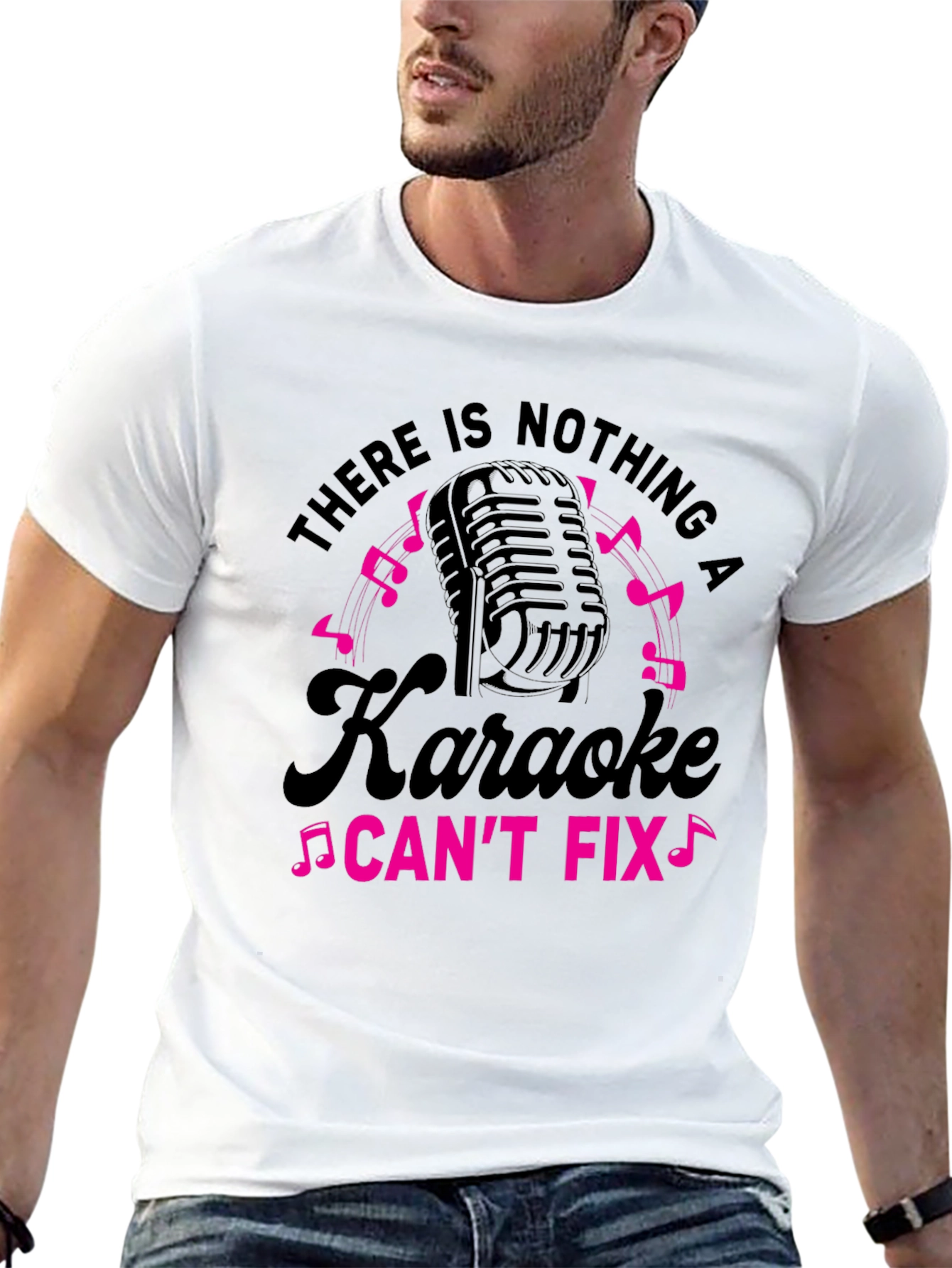Black Karaoke Fix Black T-Shirt view 13