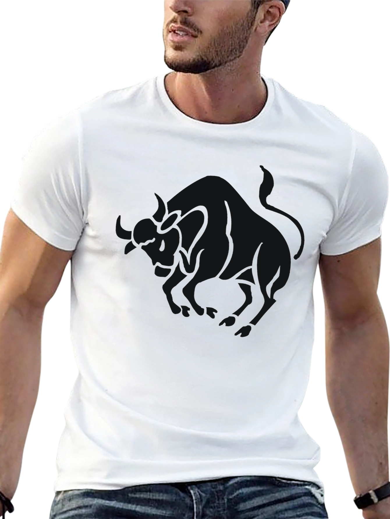 Black Men's Black Graphic Tee - Stylish & Comfortable view 13