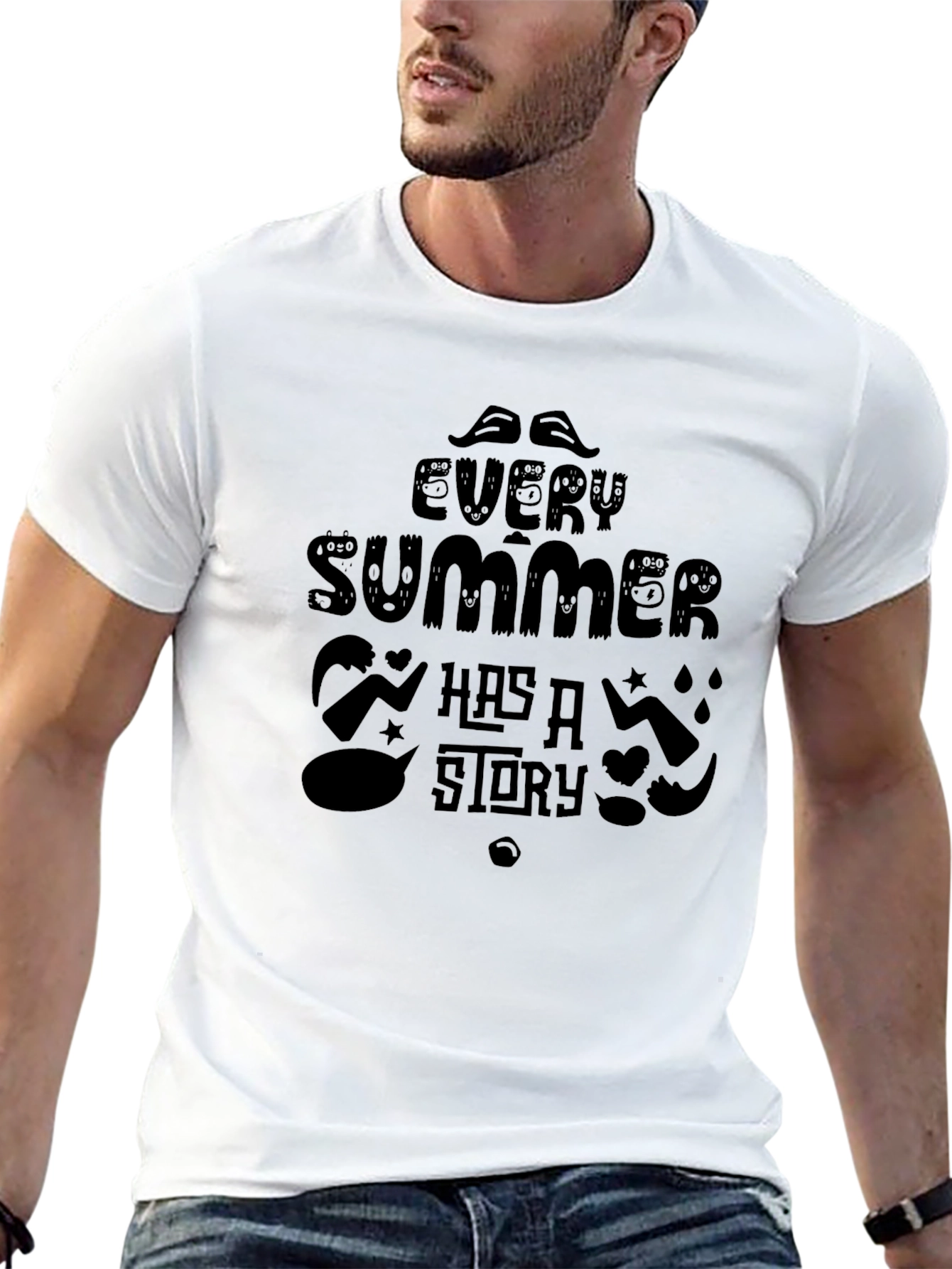 Black Every Summer Has a Story Graphic T-Shirt view 13