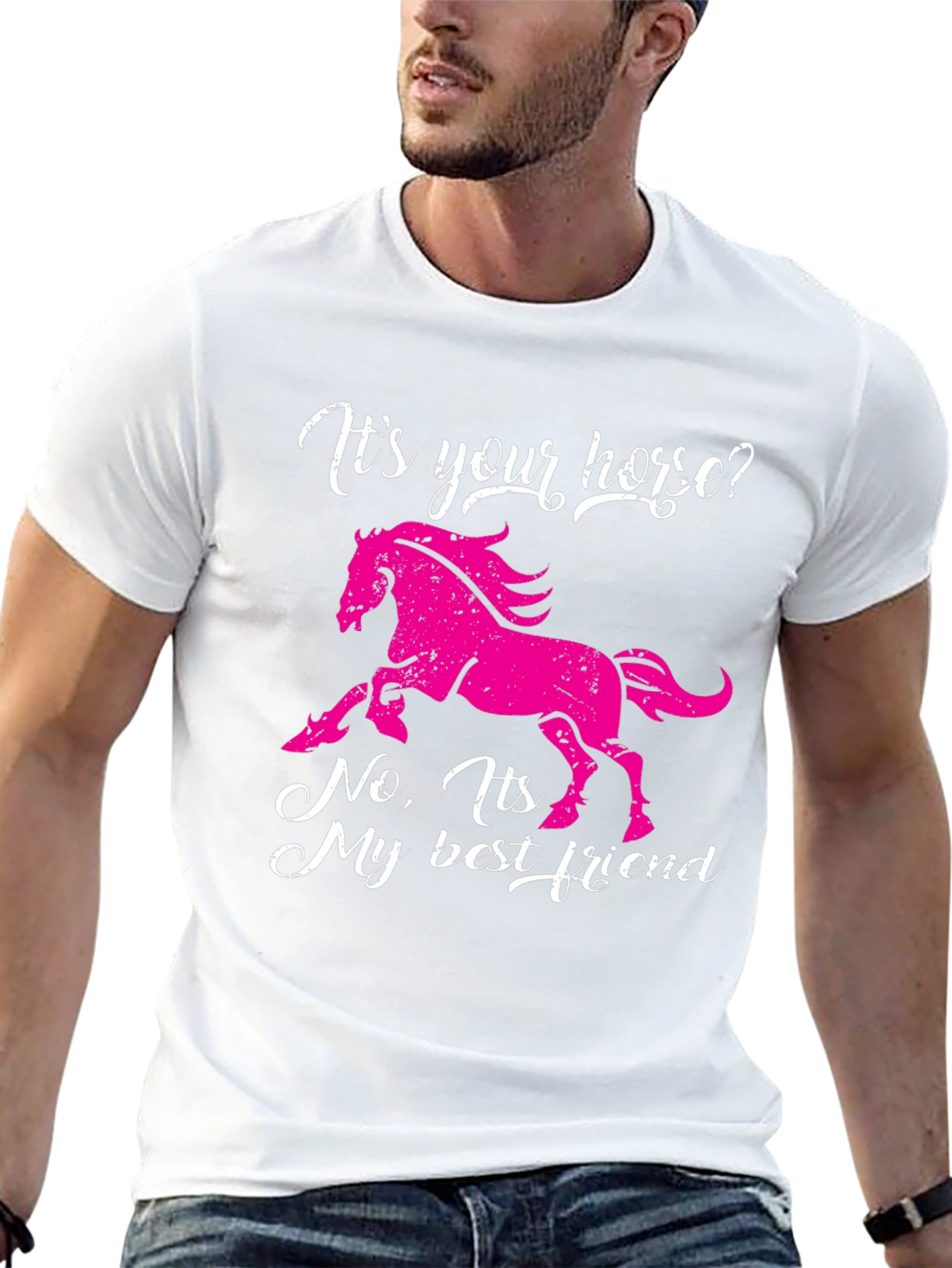 Black Horse Best Friend Graphic Tee - Black view 13