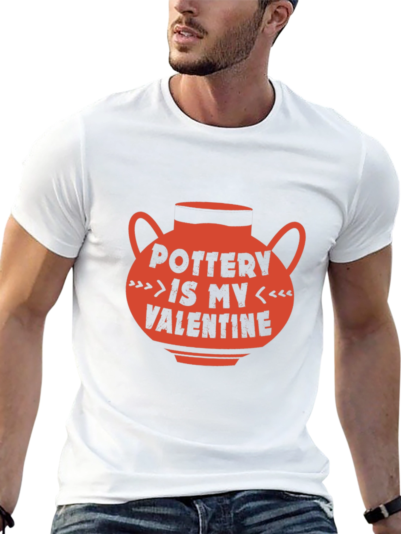 Black Pottery Is My Valentine T-Shirt view 13