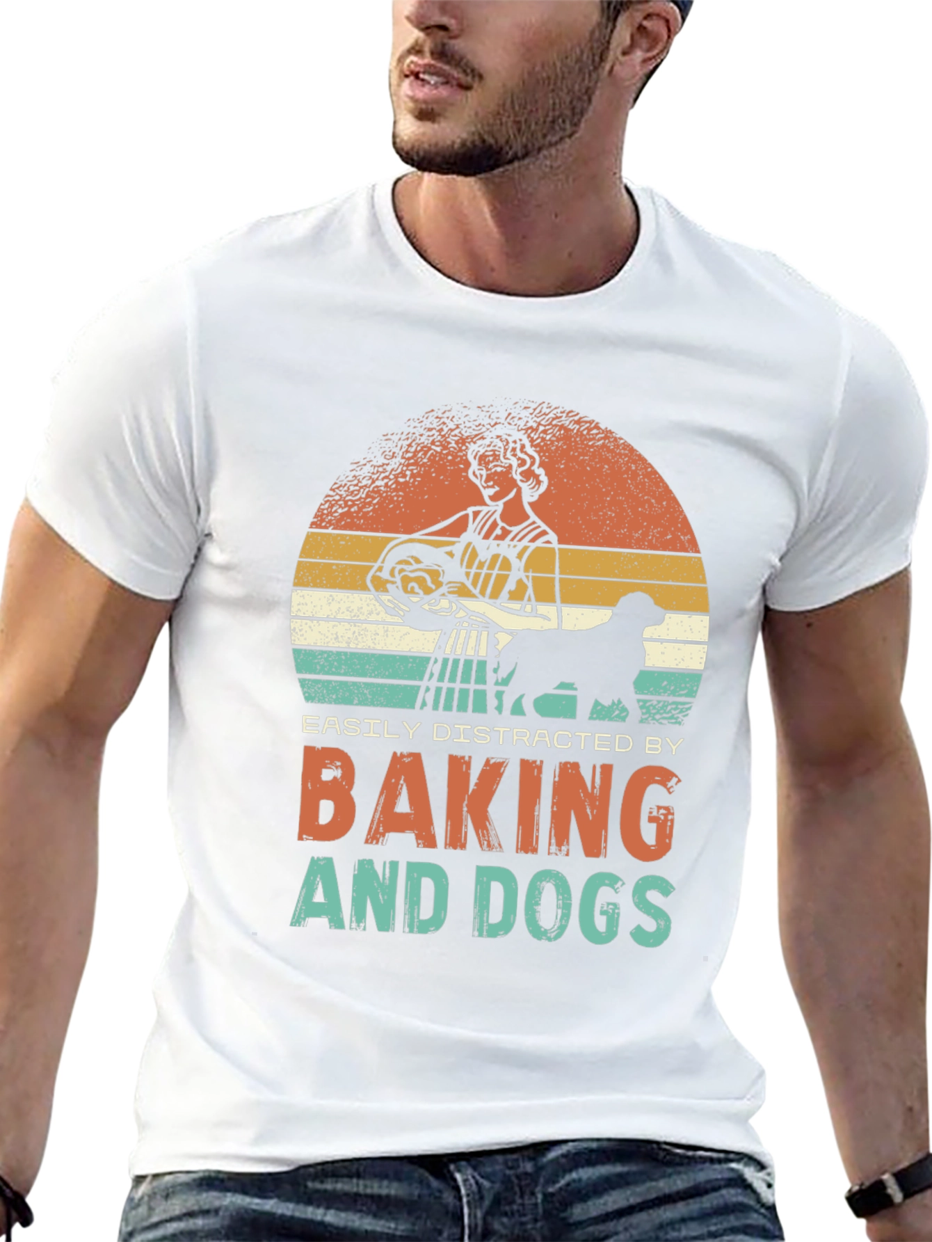 Black Baking and Dogs T-Shirt view 13