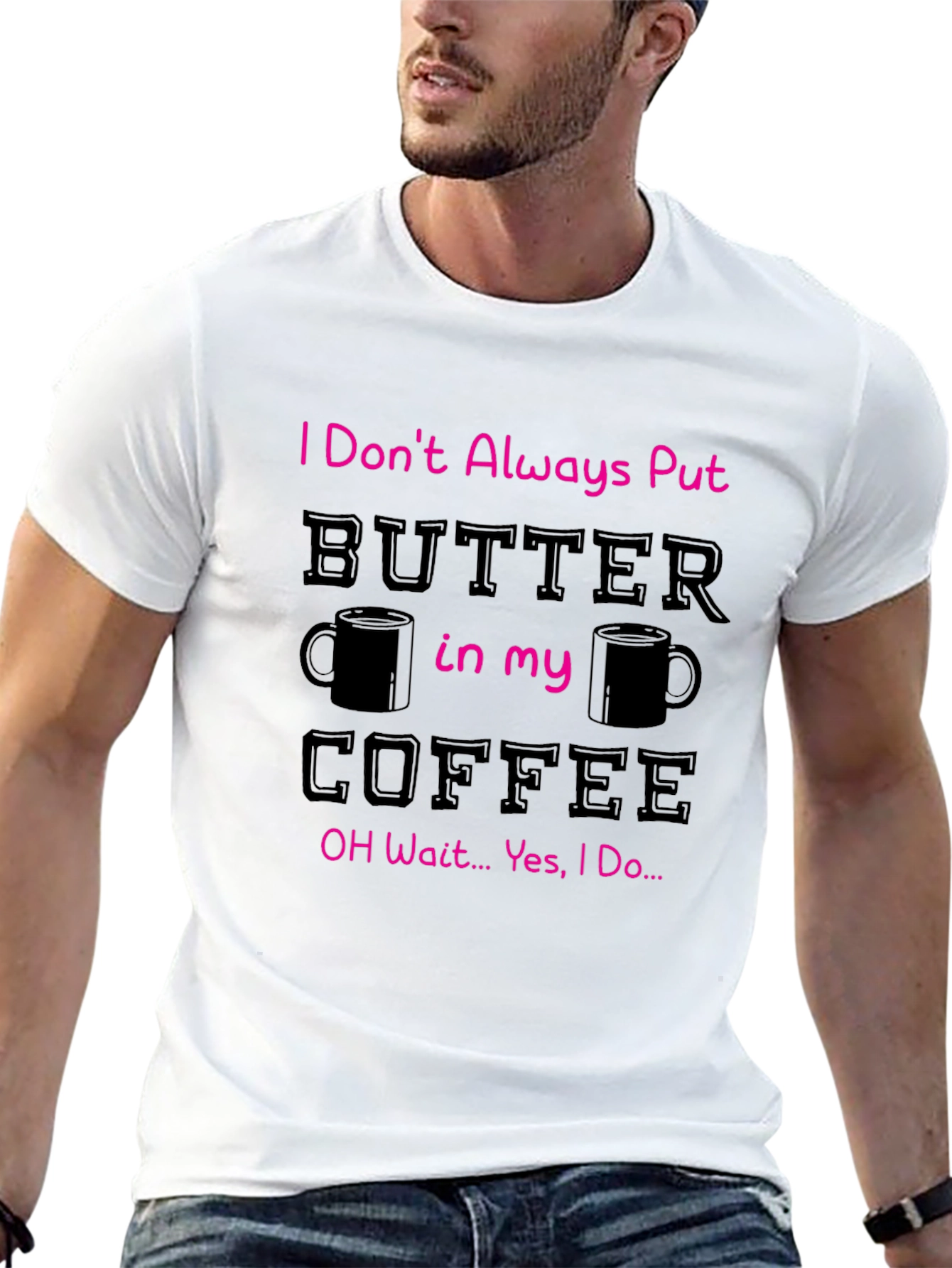 Black Butter in my Coffee Graphic T-Shirt view 13