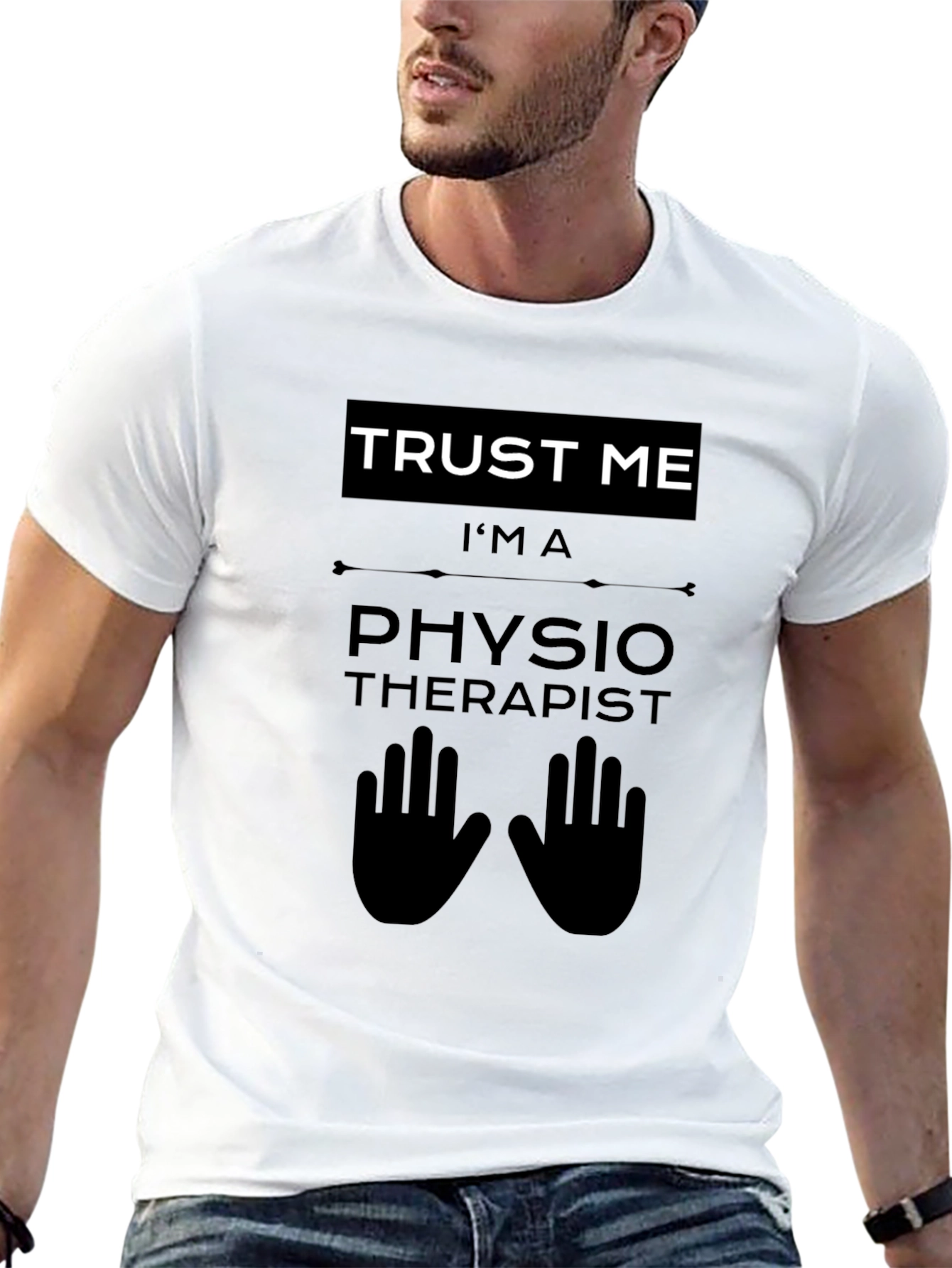 Trust Me I'm a Physiotherapist Black T-Shirt - 13