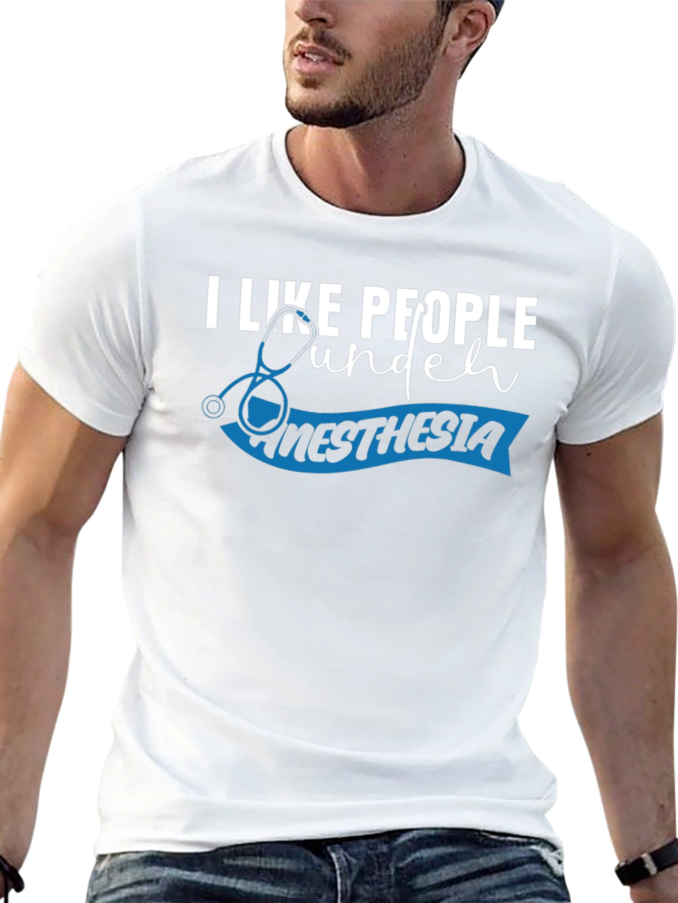 Black Anesthesia Humor T-Shirt for Medical Professionals view 13