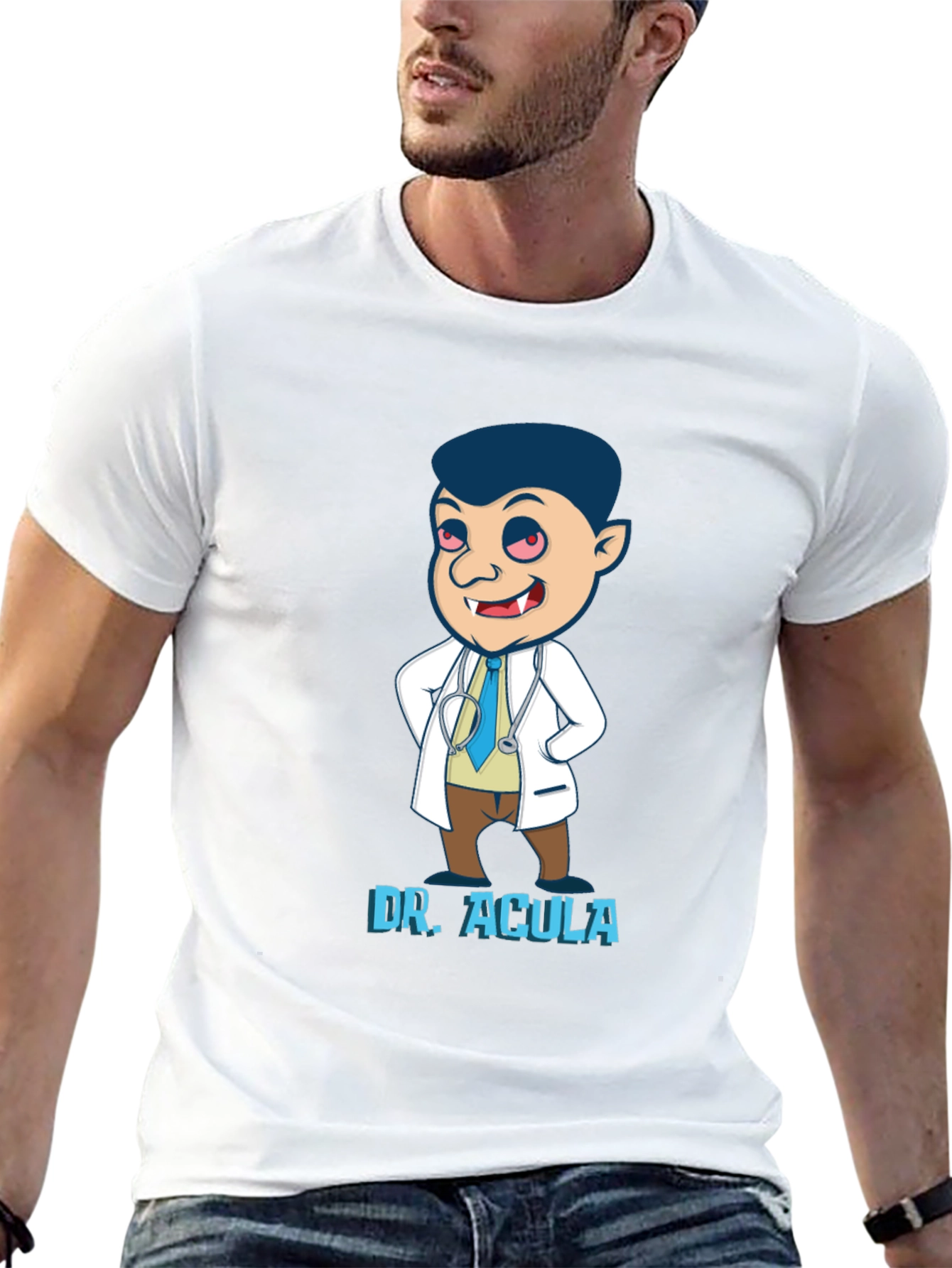 Black Dr. Acula Graphic Tee - Black view 13