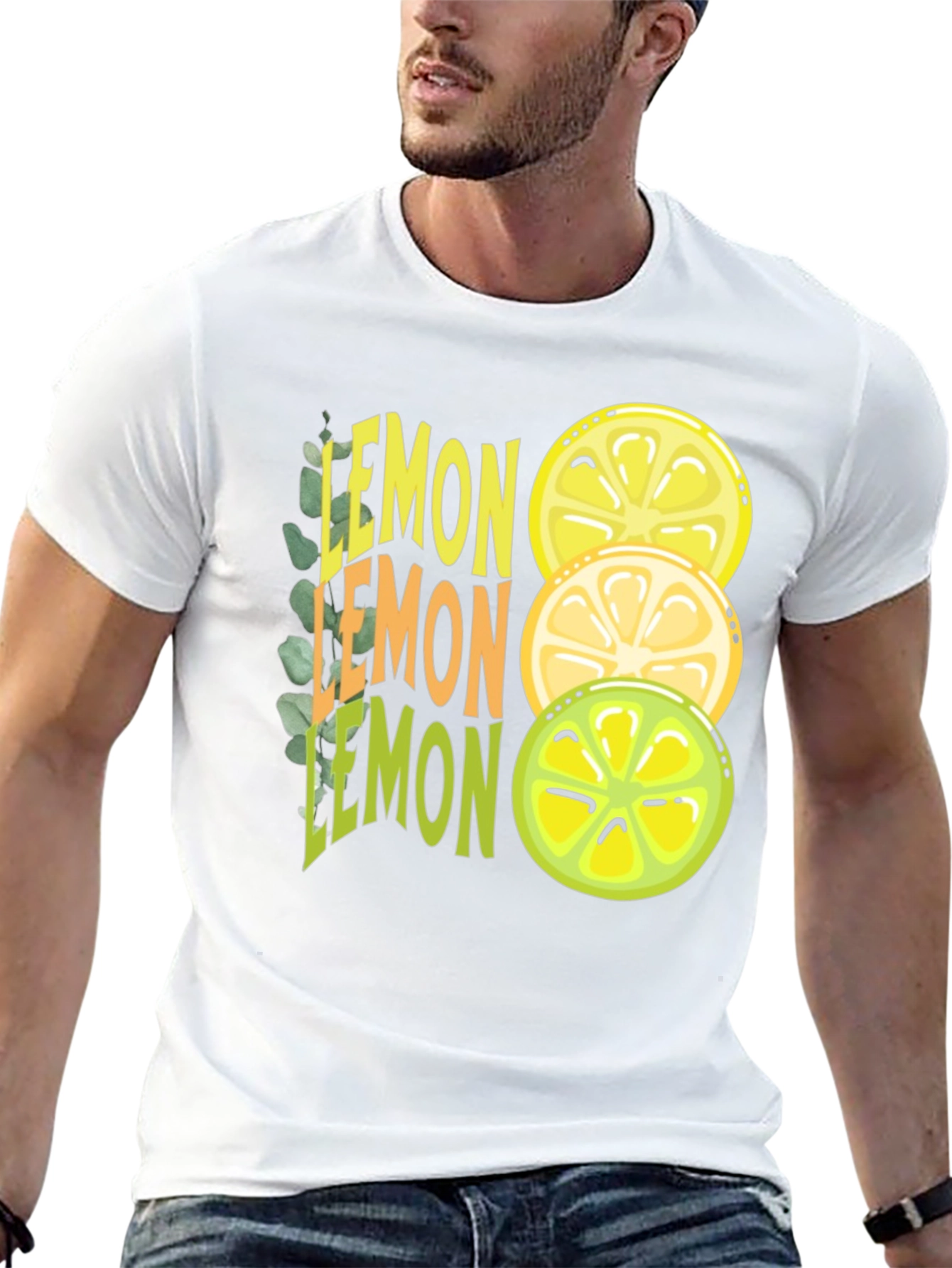 Black Lemon Graphic Tee - Funny Fruit Shirt view 13