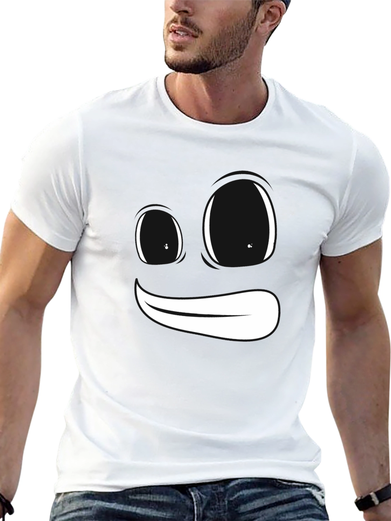 Black Funny Face Graphic Tee - Express Yourself! view 13