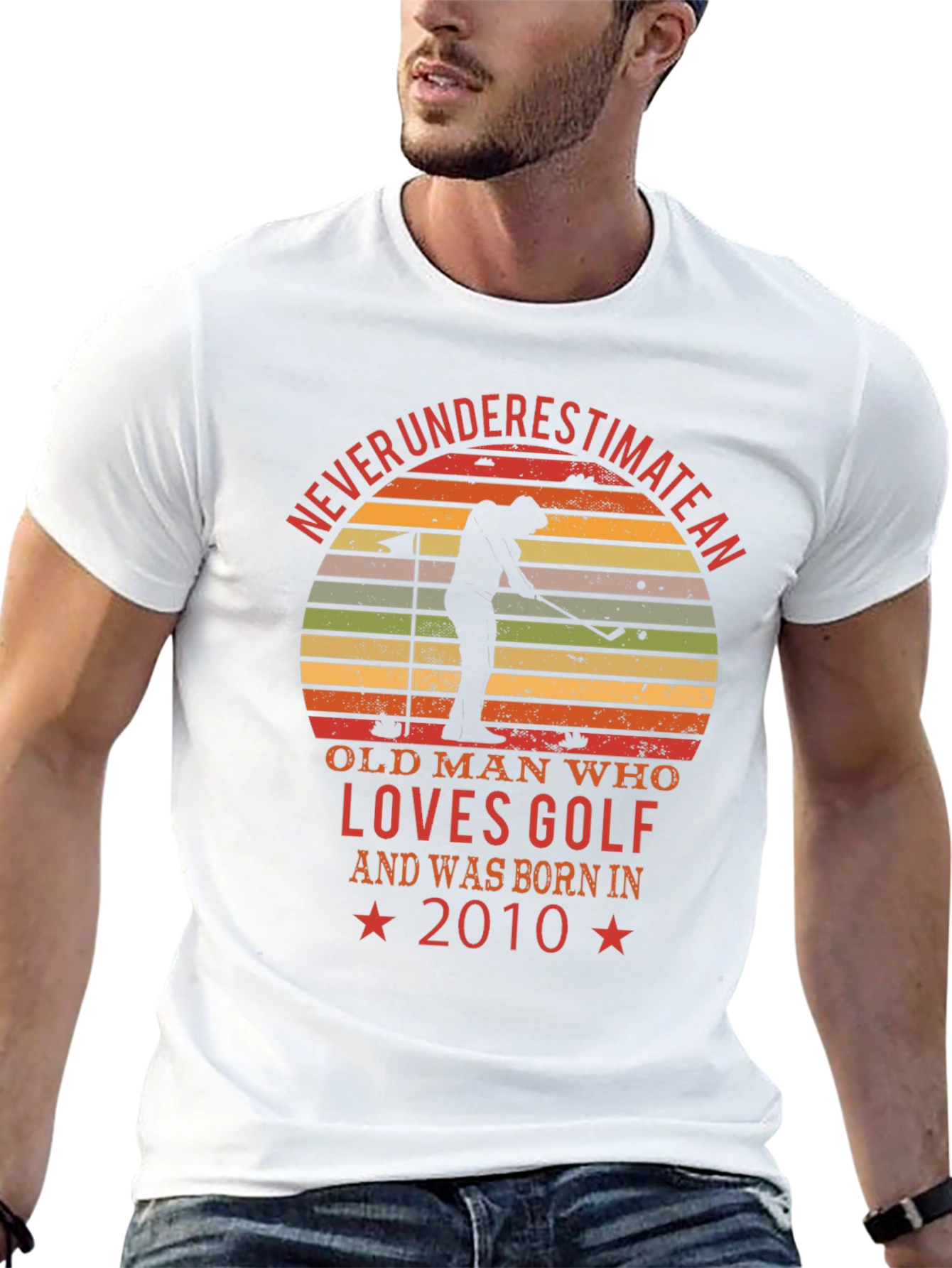 Black Golf Lover 2010 Birthday T-Shirt view 13