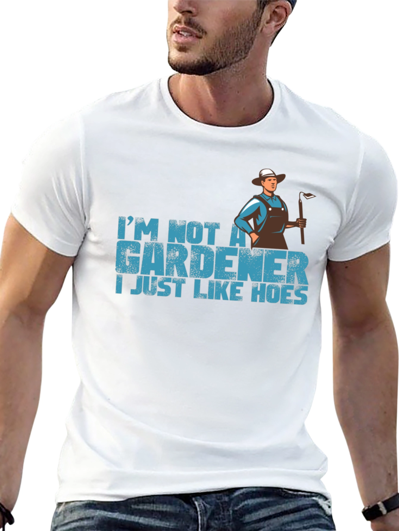 Black Funny Gardener T-Shirt - I Just Like Hoes view 13