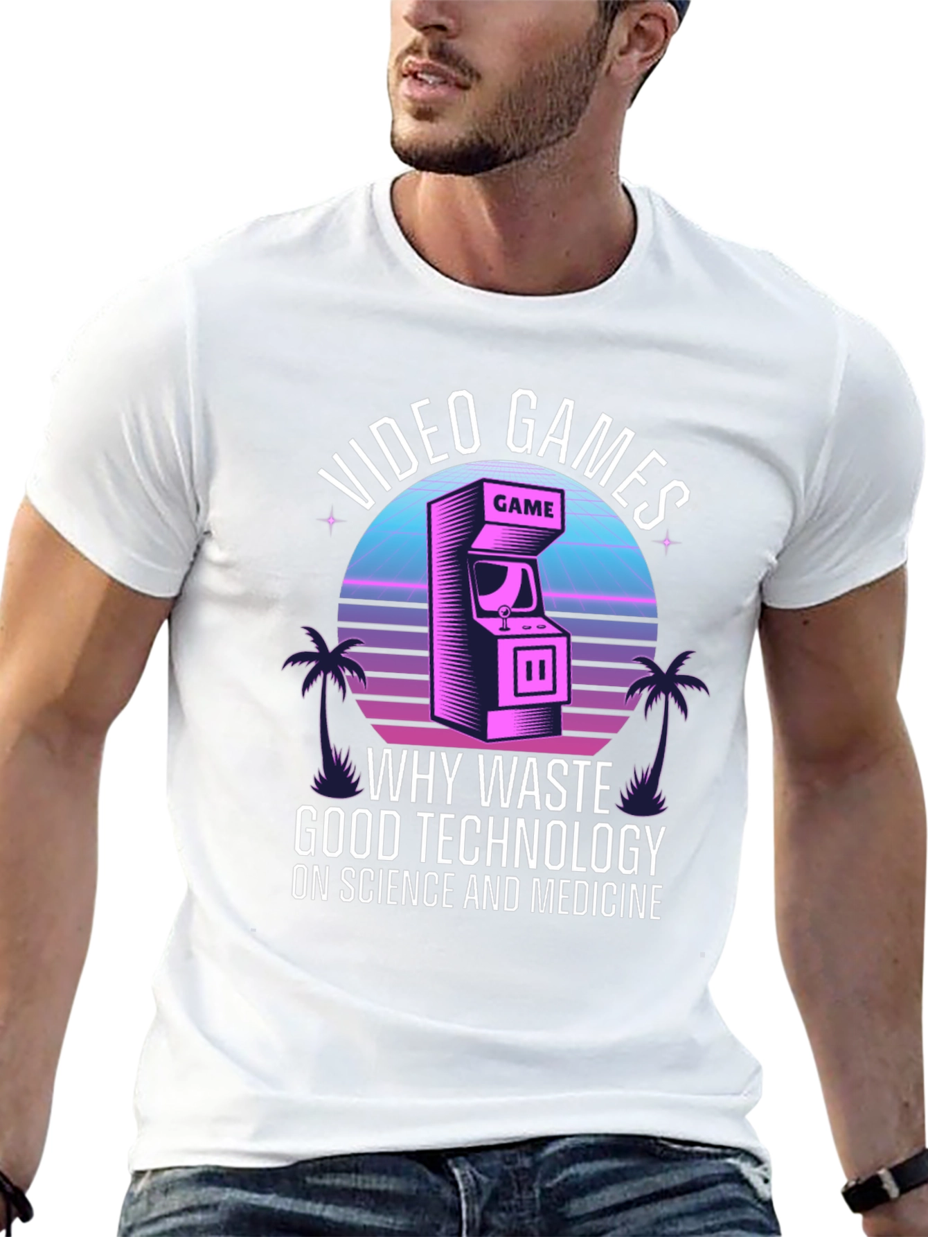 Black Video Game T-Shirt - Good Technology Humor view 13