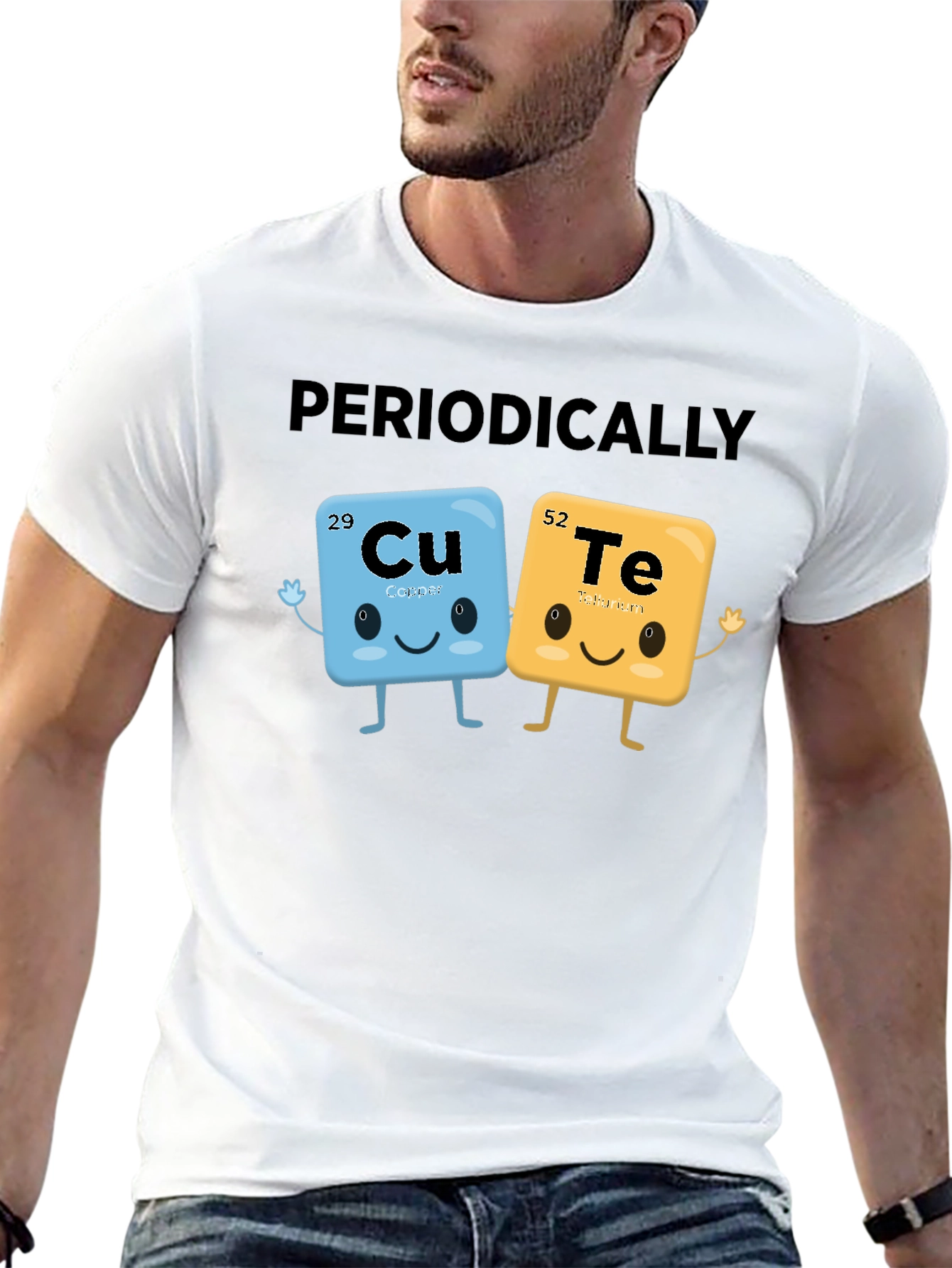 Black Periodically Cute Science T-Shirt view 13