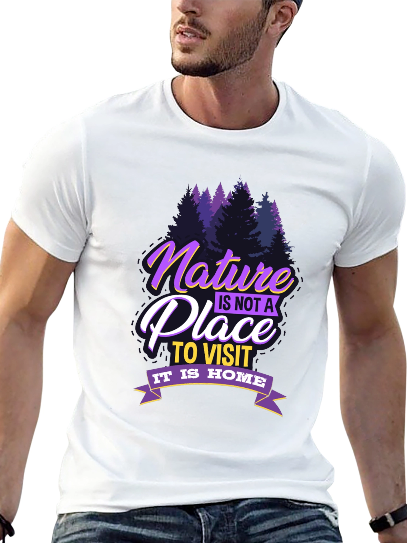 Black Nature is Home T-Shirt view 13