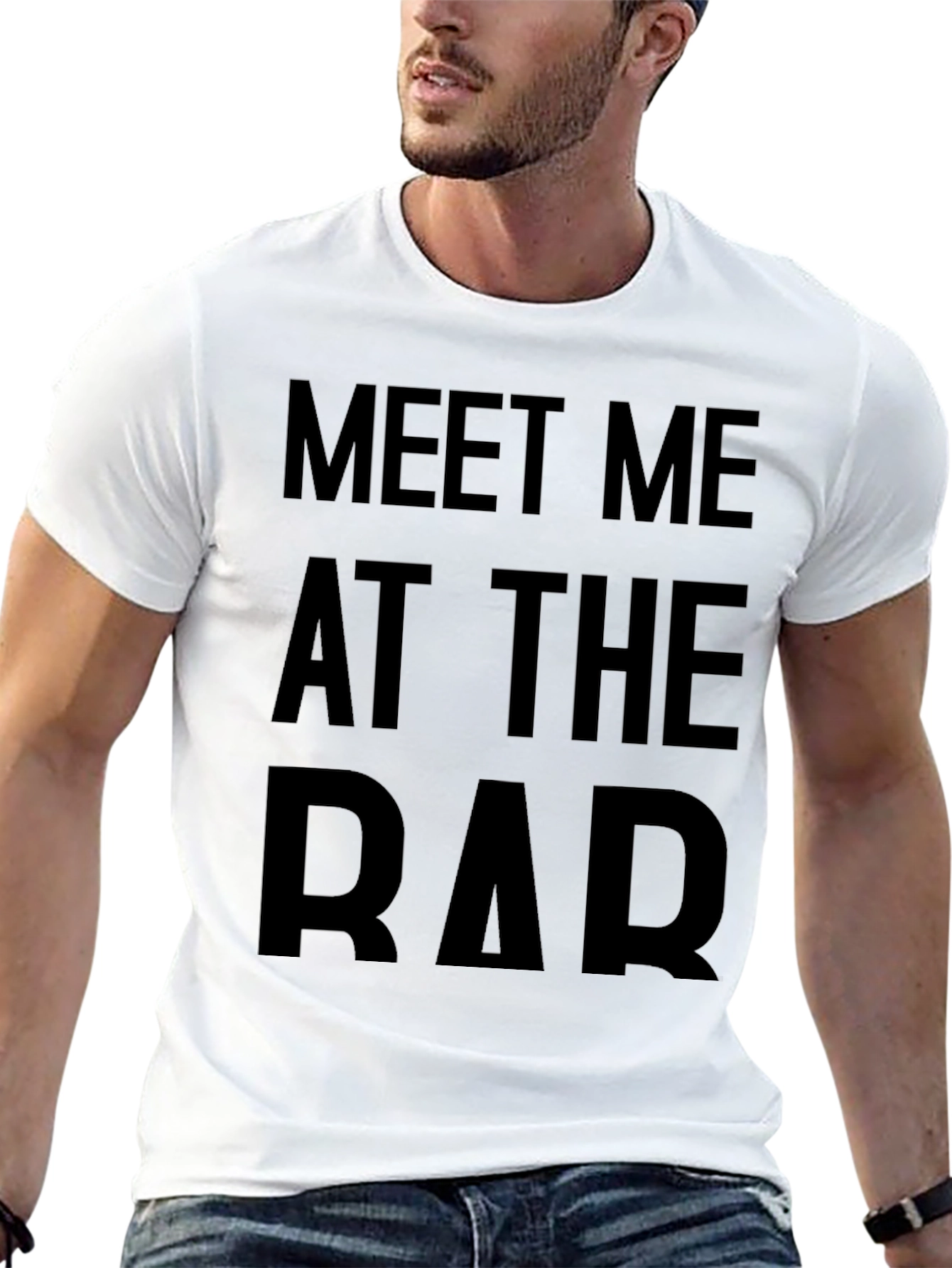 Black Meet Me At The Bar Graphic T-Shirt view 13