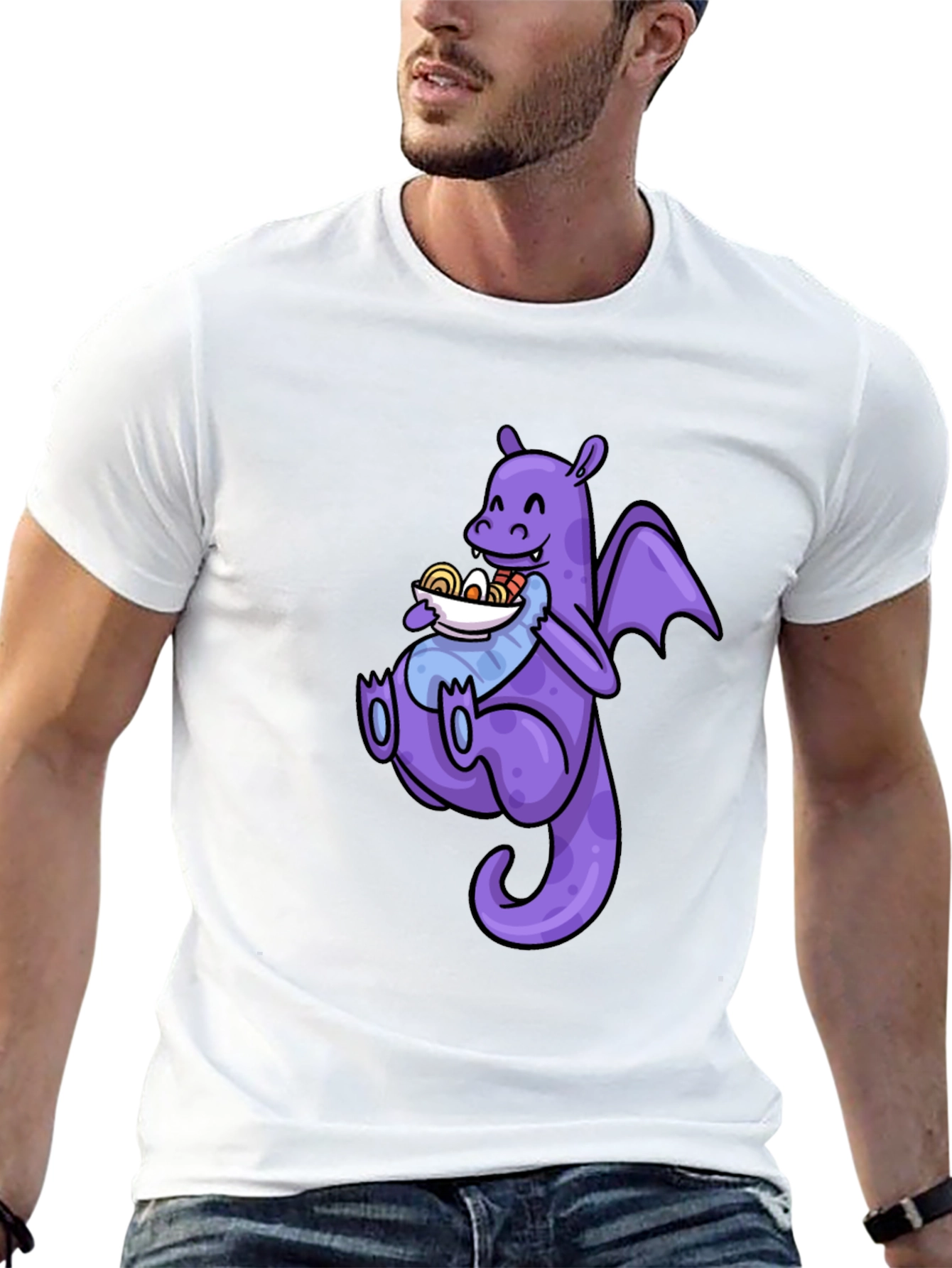 Black Dragon Ramen T-Shirt - Funny Anime Tee view 13