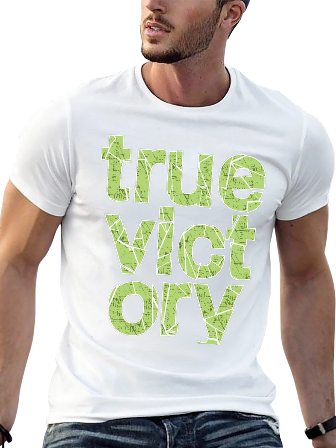 Black True Victory Graphic Tee - Stylish Men's T-Shirt view 13