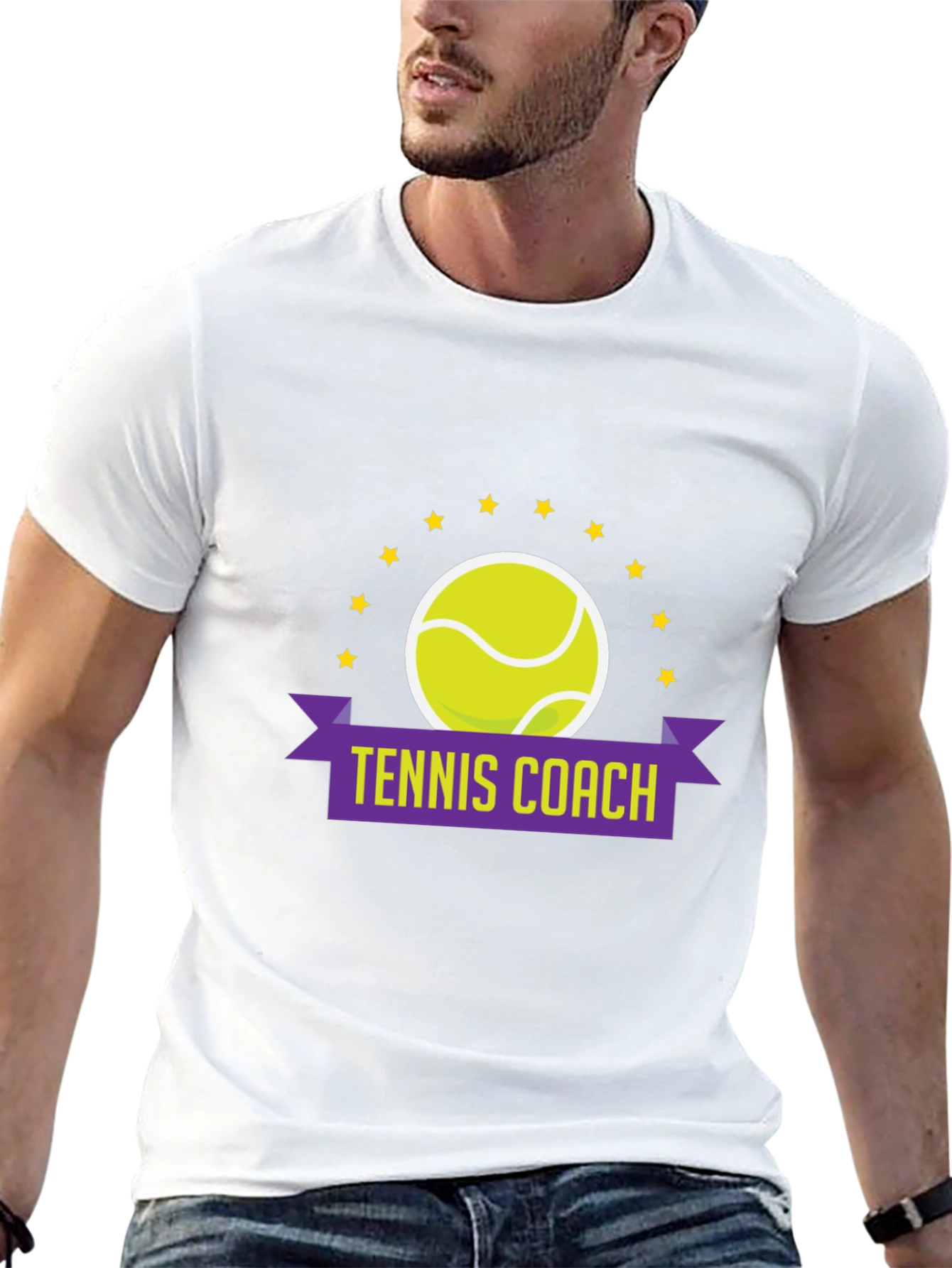 Black Tennis Coach Graphic Tee view 13