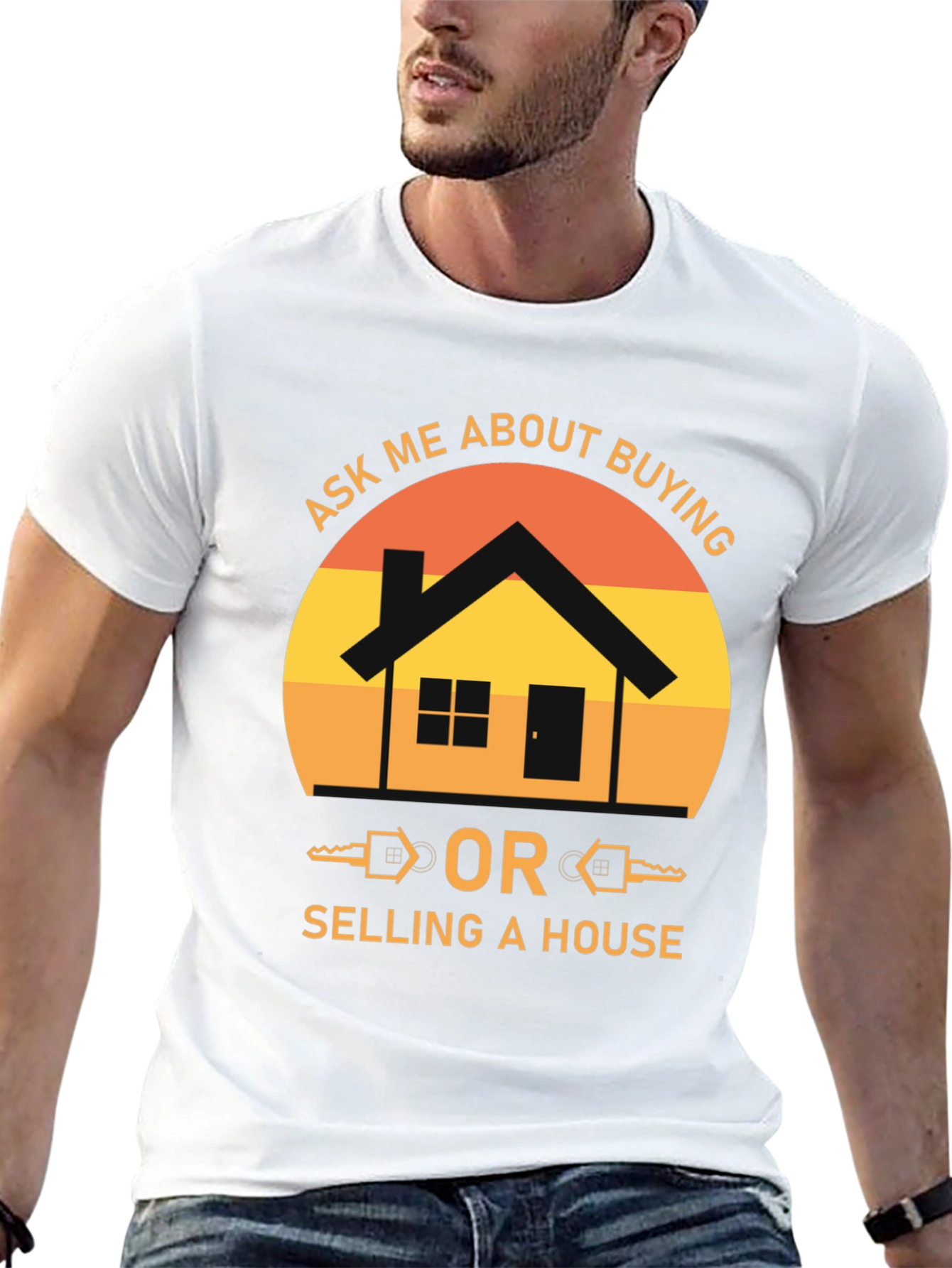 Black Real Estate T-Shirt - Ask Me About Buying or Selling! view 13