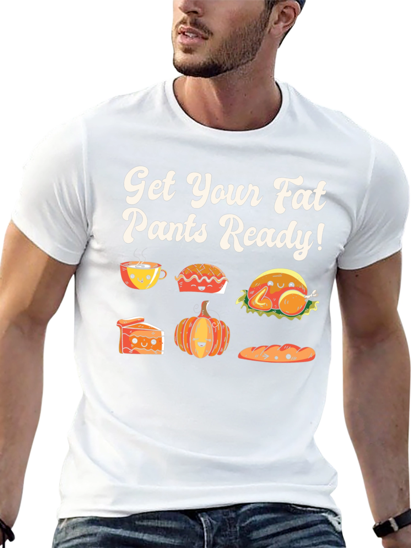 Get Your Fat Pants Ready T-Shirt Funny Thanksgiving Tee - 13