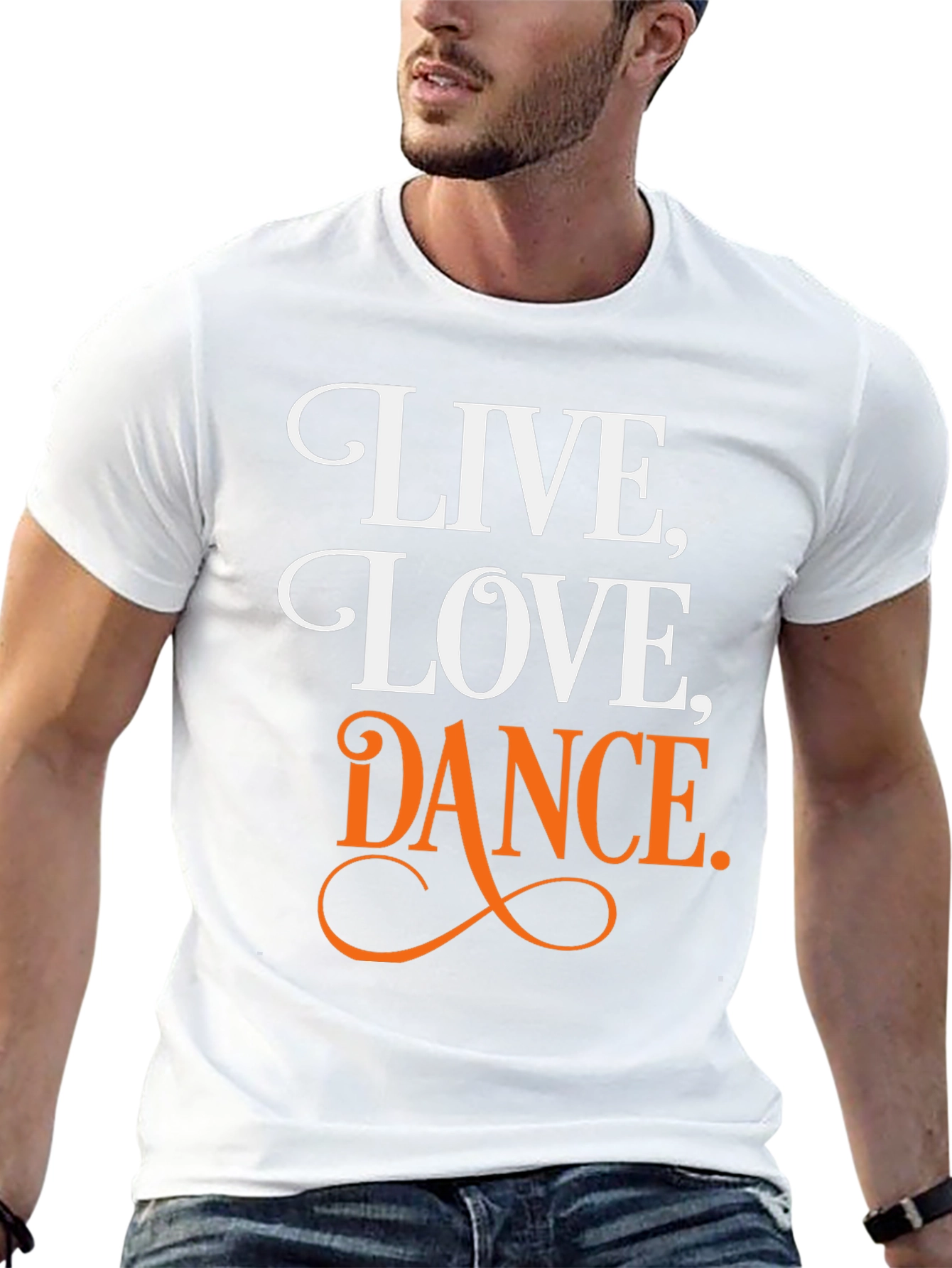 Black Live, Love, Dance Graphic Tee - Black T-Shirt view 13