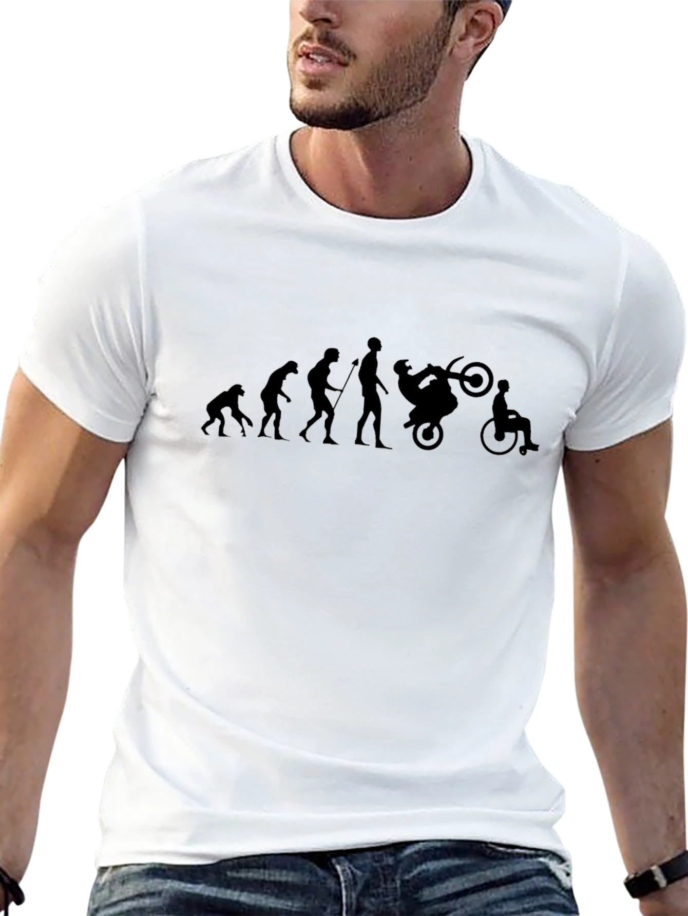 Black Evolution of a Stuntman T-Shirt view 13