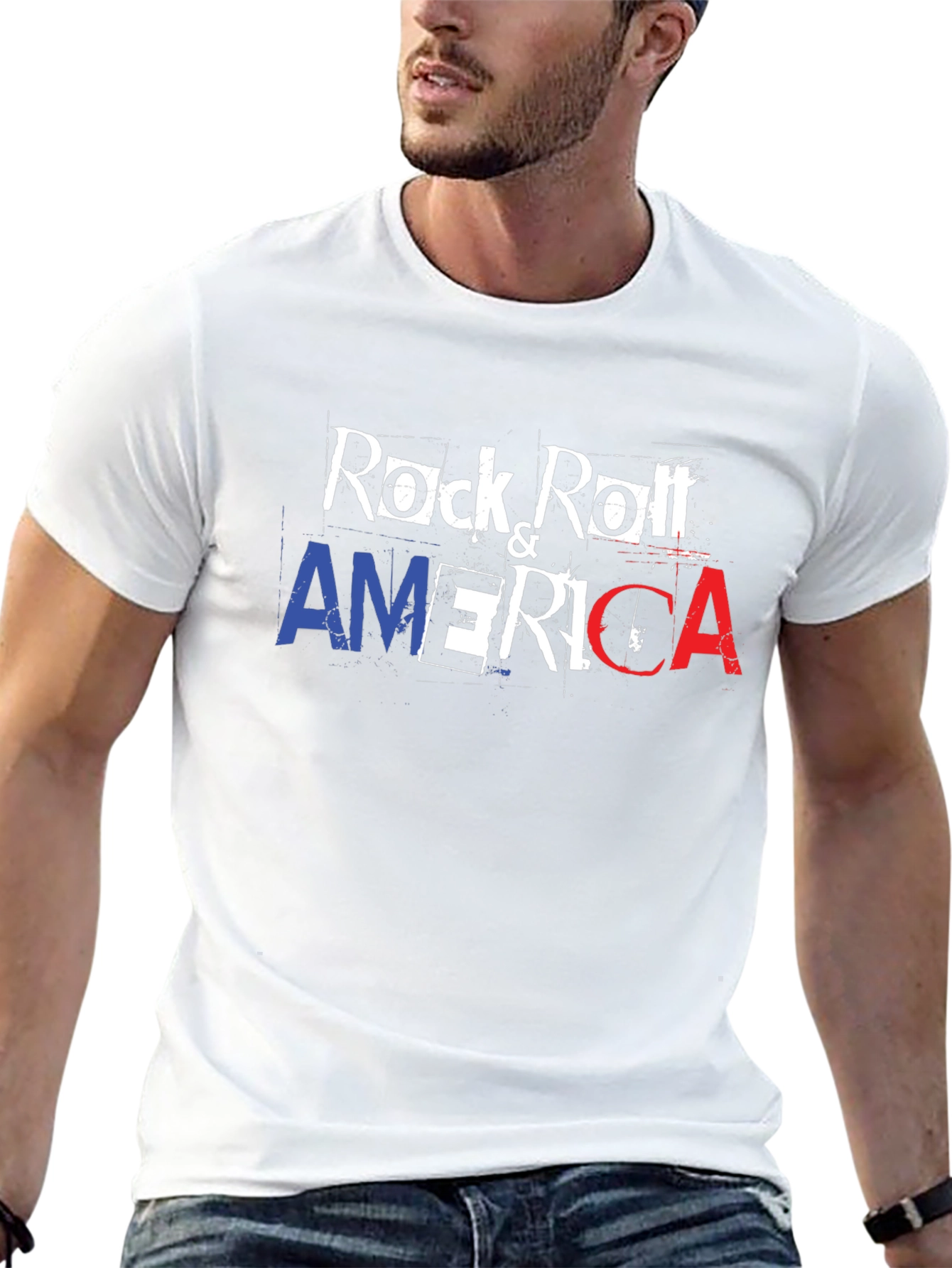 Black Rock & Roll America Graphic T-Shirt view 13