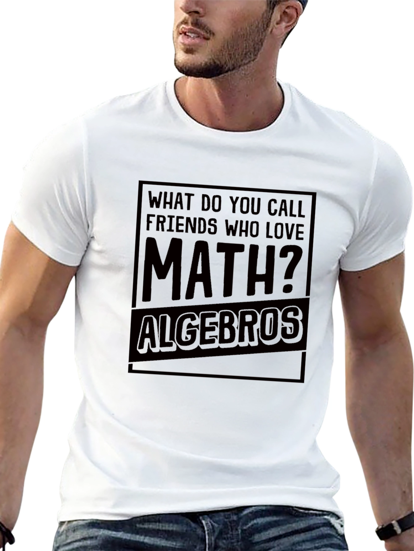 Black Math Lover's Joke T-Shirt - Algebros Funny Tee view 13