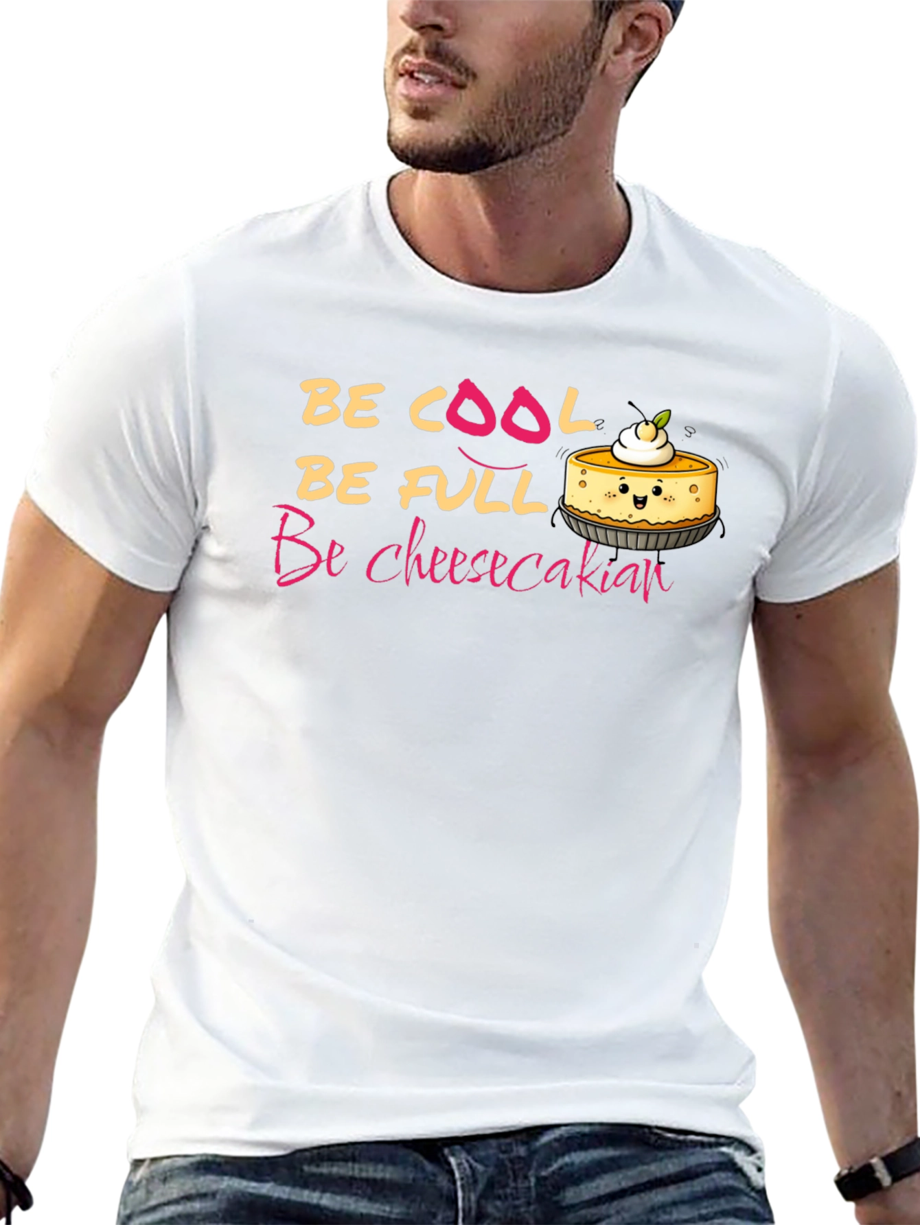 Black Be Cheesecakian T-Shirt - Cool, Full, and Fun! view 13