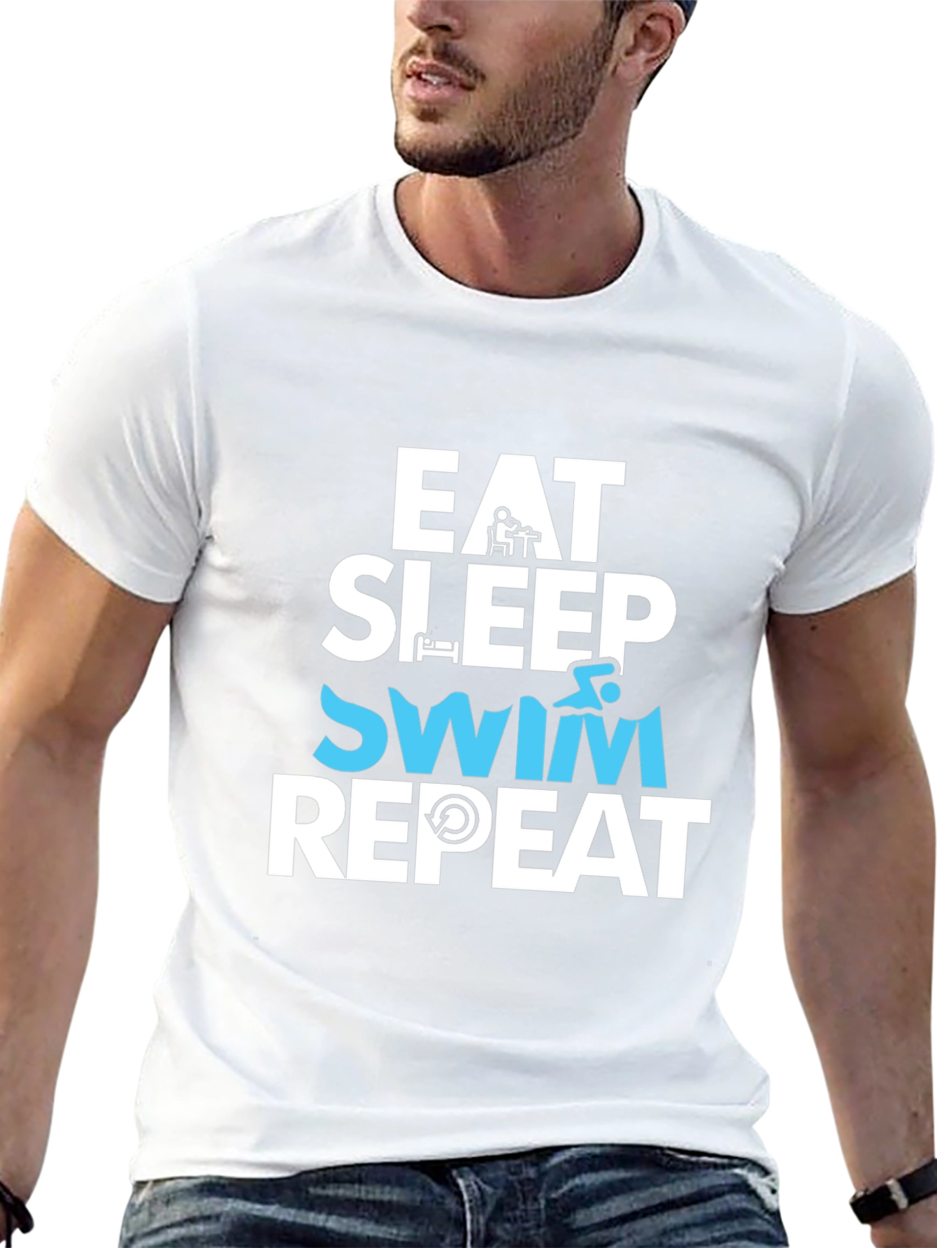 Eat Sleep Swim Repeat T-Shirt - 13