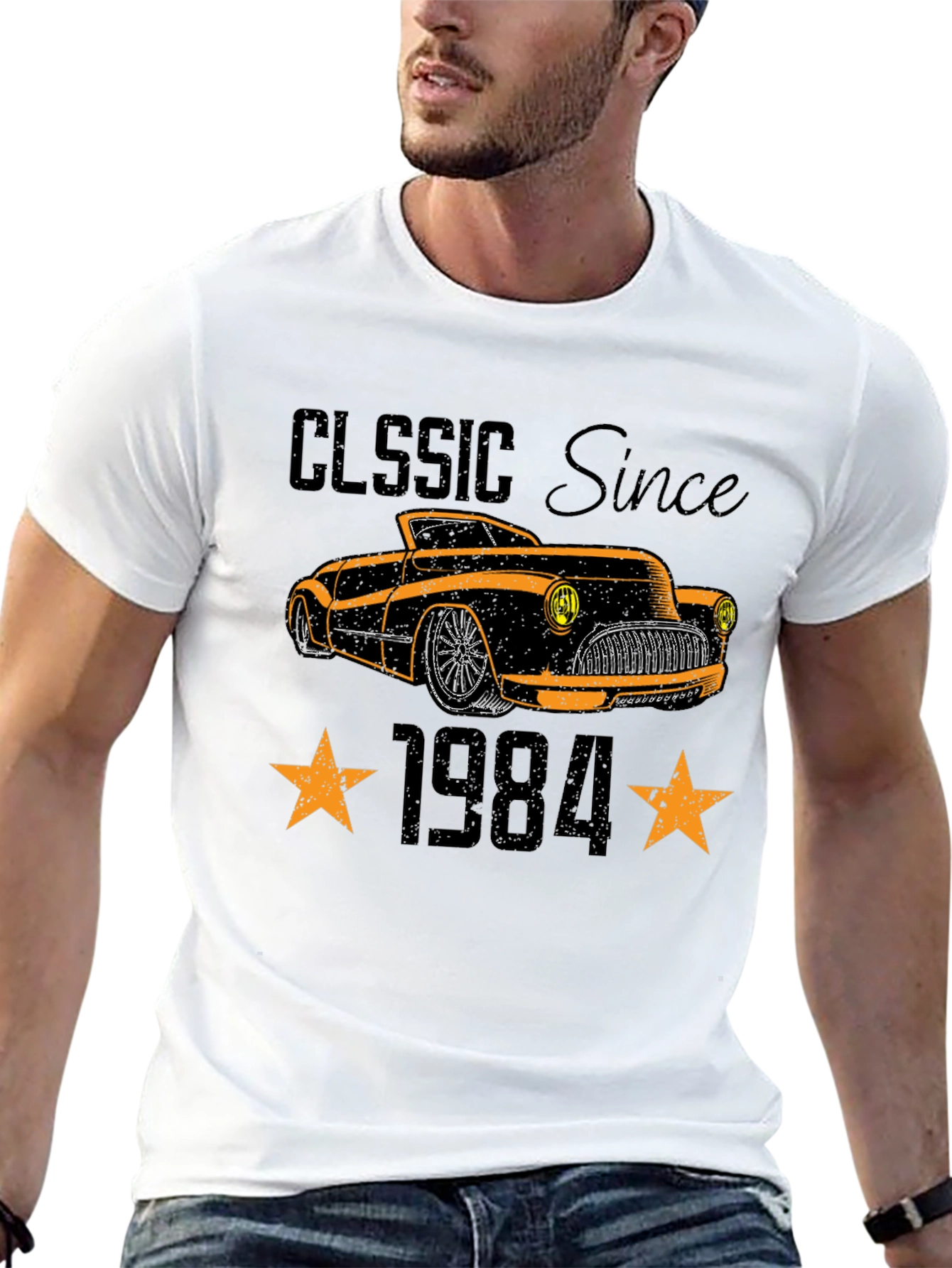 Classic Since 1984 Car Graphic T-Shirt - 13