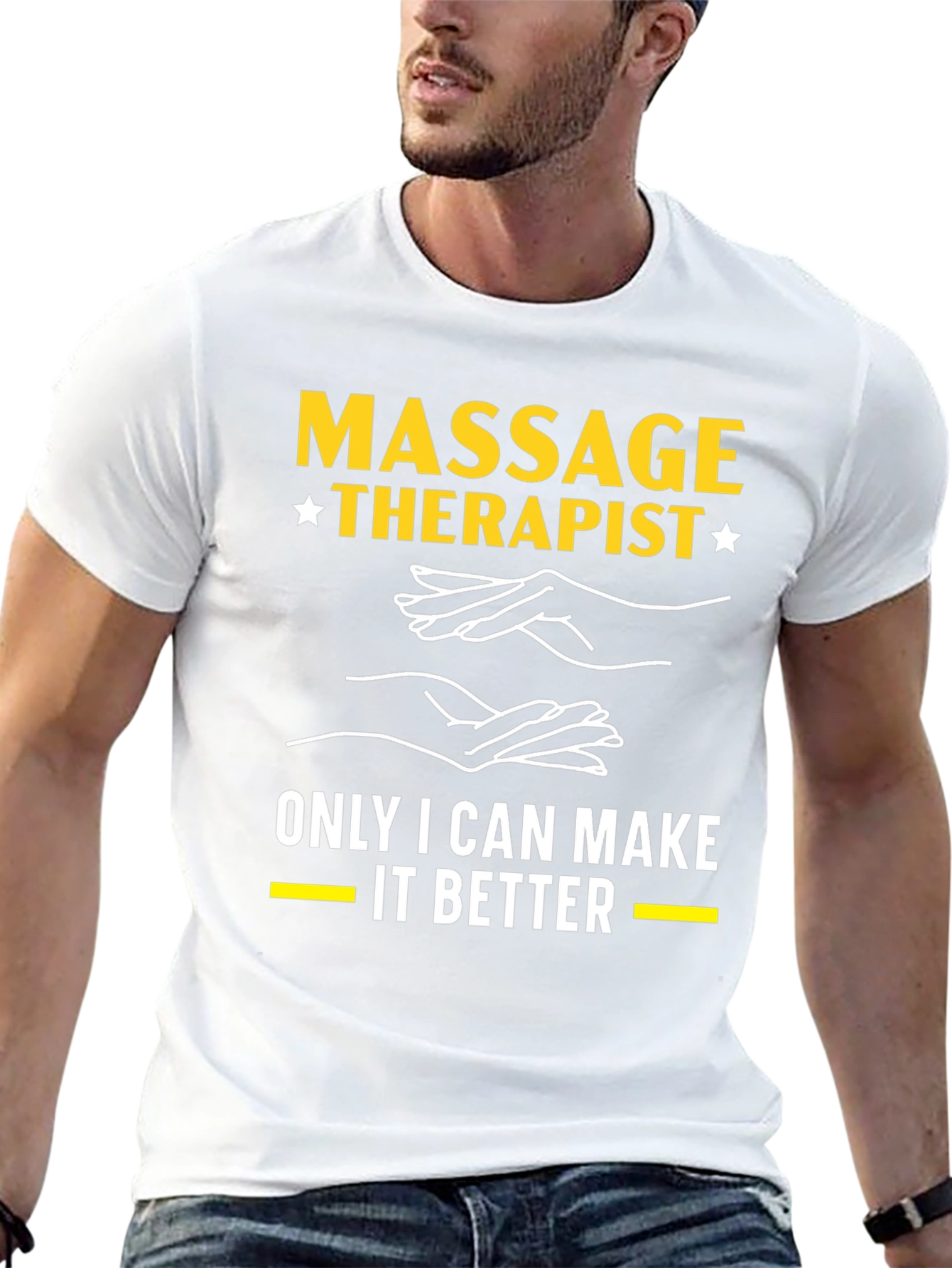 Black Massage Therapist T-Shirt: Only I Can Make It Better view 13