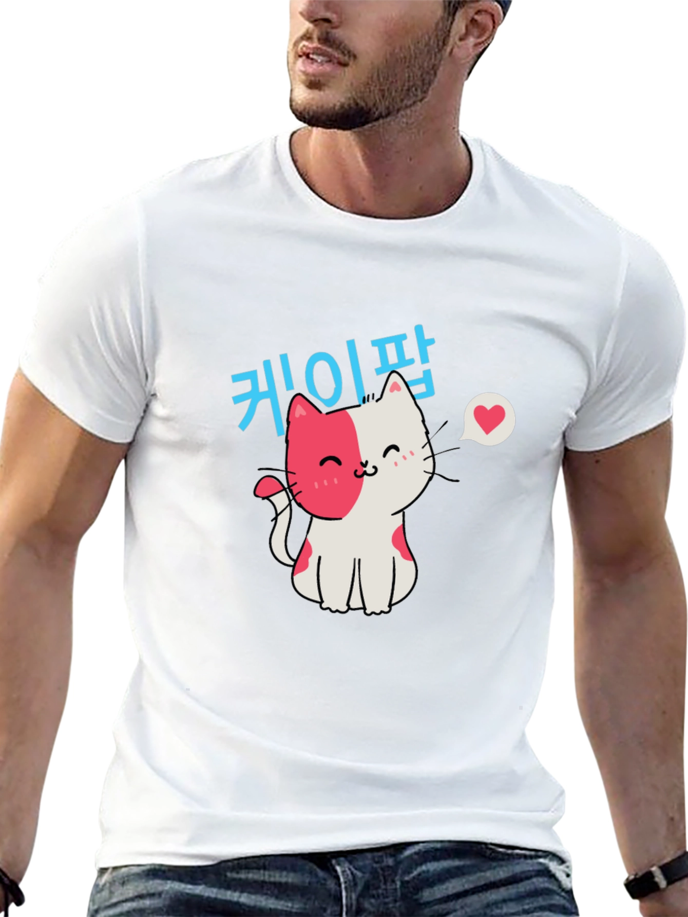 Black Cute Cat T-Shirt - Korean Pop Style view 13