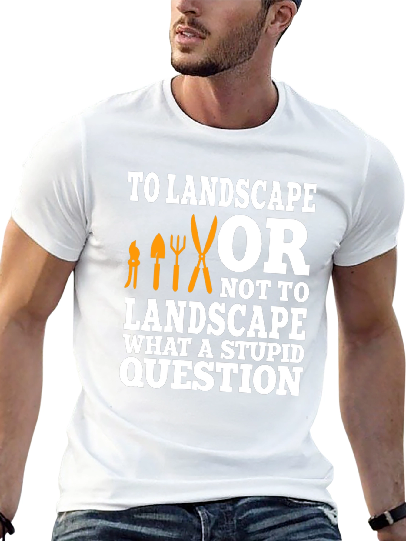 Black To Landscape T-Shirt - Gardener Humor view 13
