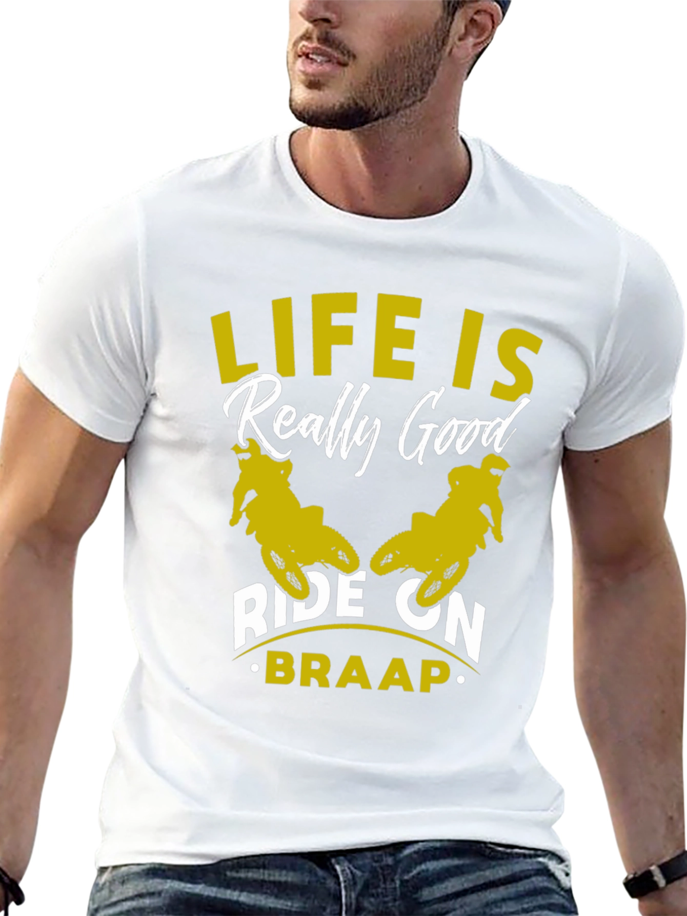 Black Life Is Really Good Ride On - Braap T-Shirt view 13