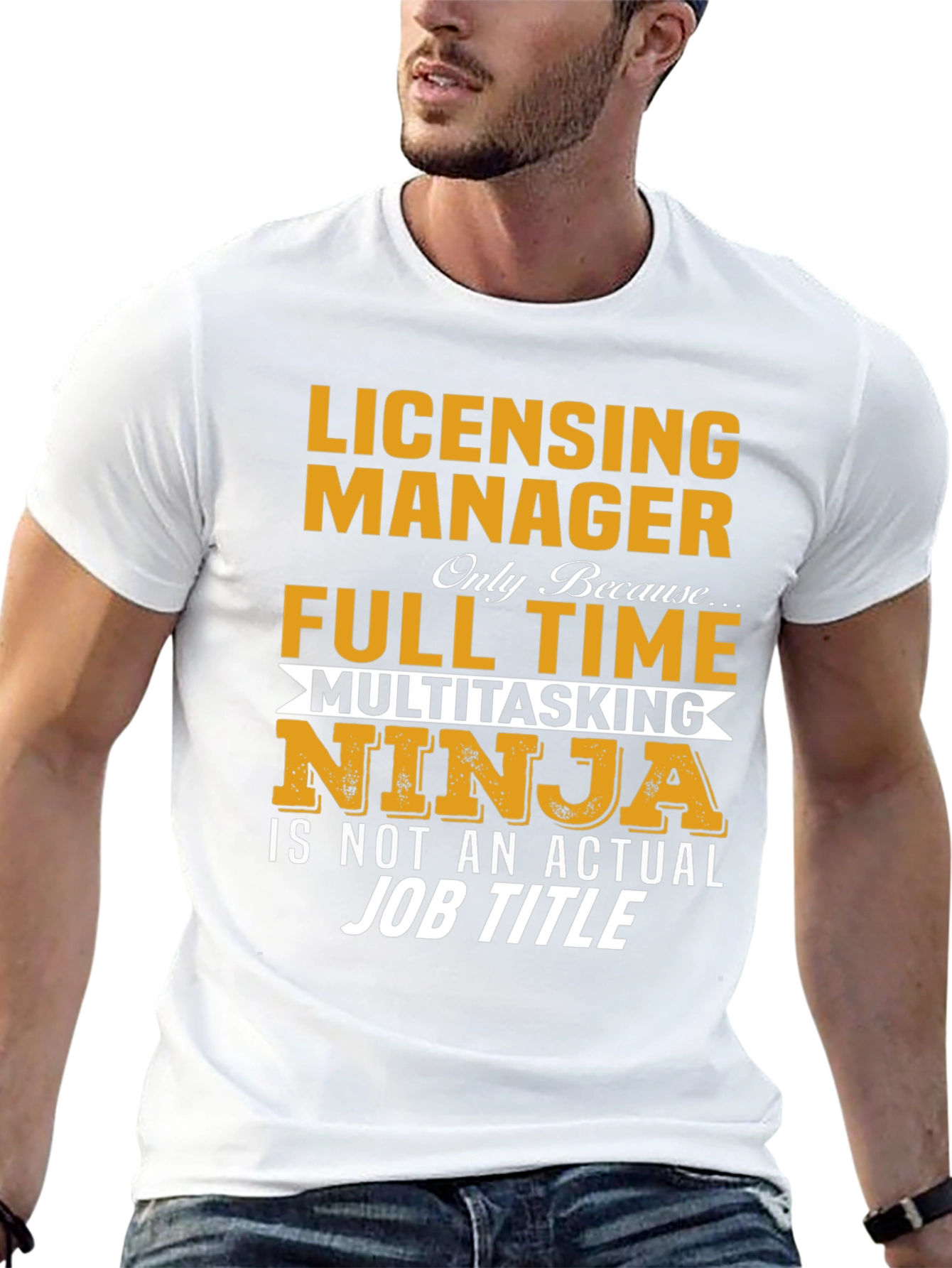 Black Licensing Manager - Full Time Multitasking Ninja T-Shirt view 13