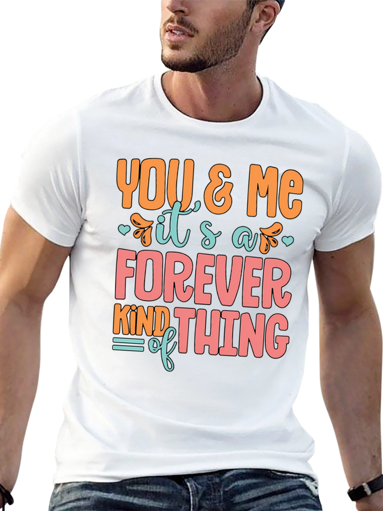 Black You and Me Forever T-Shirt view 13