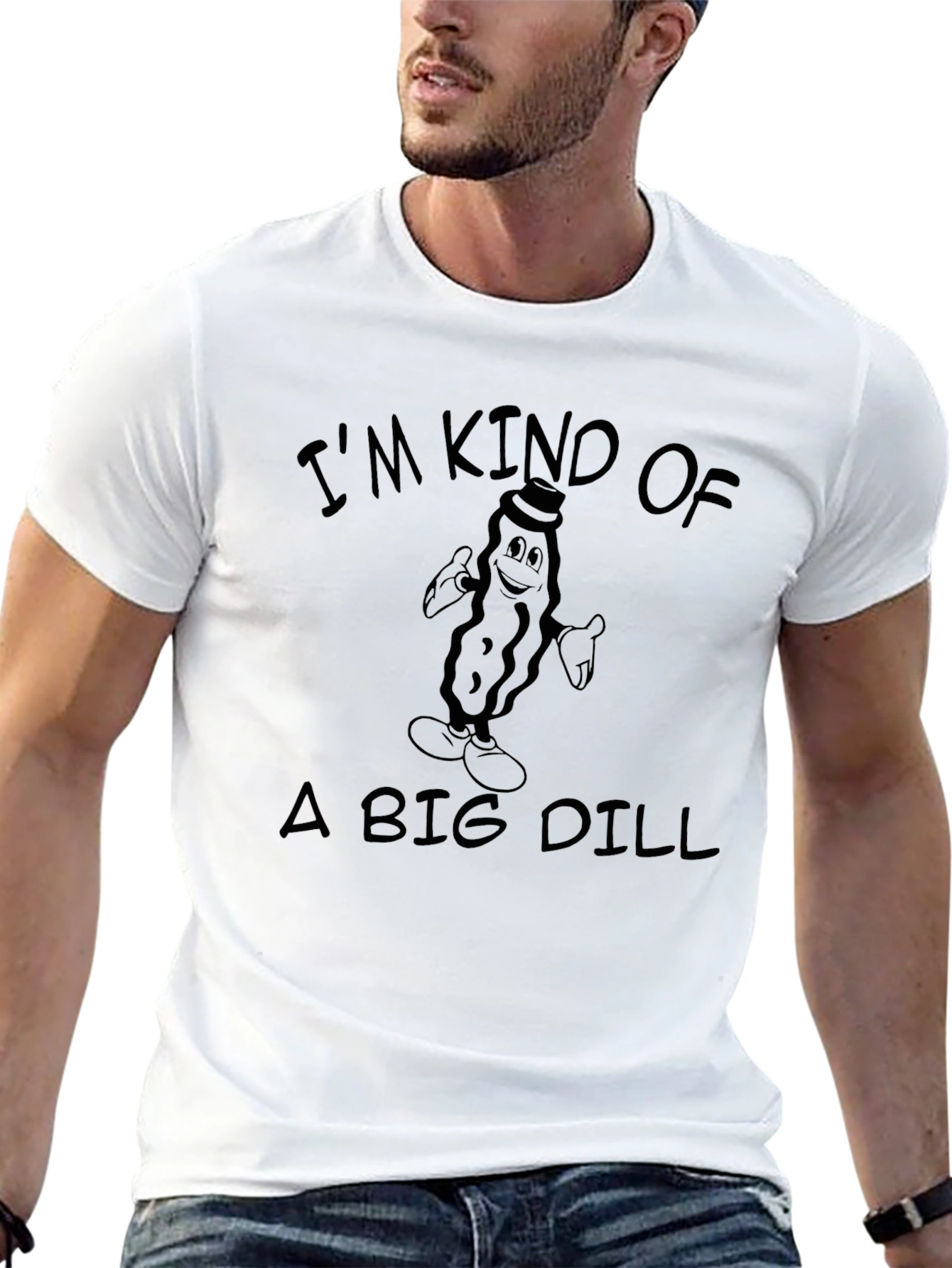 Black I'm Kind Of A Big Dill T-Shirt view 13