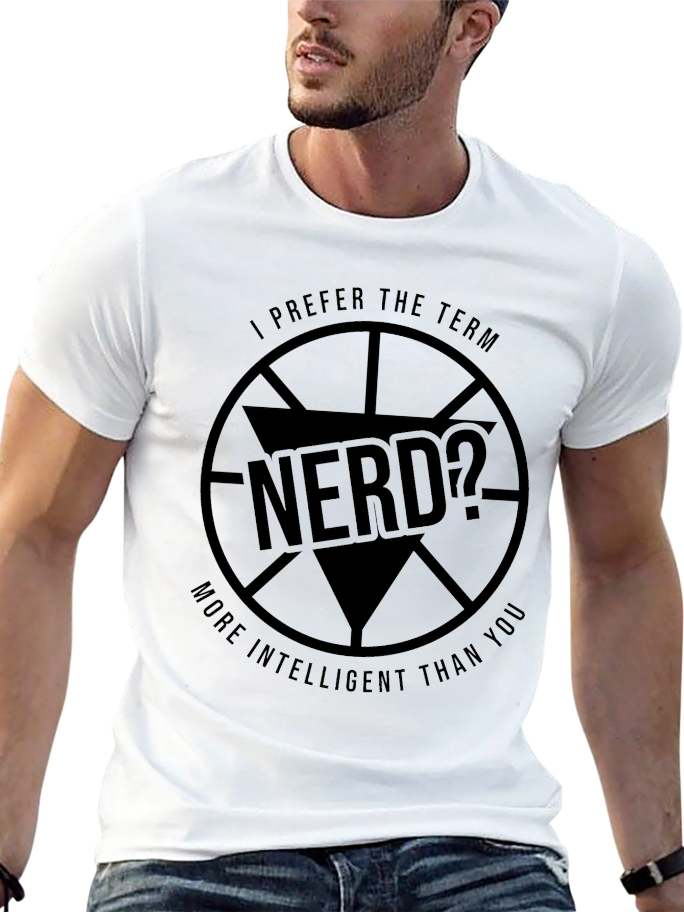 Black Nerd? T-Shirt - More Intelligent Than You! view 13
