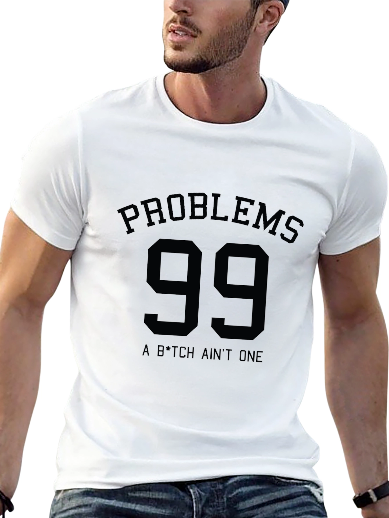 Black Problems 99 T-Shirt - Black Graphic Tee view 13