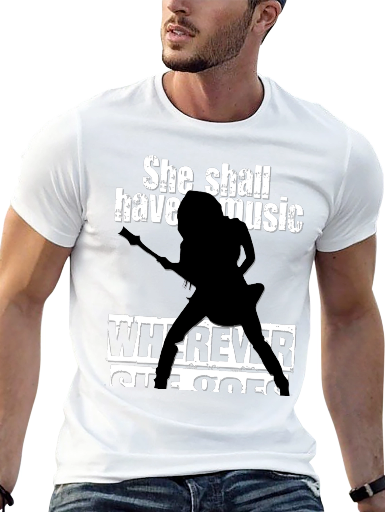Black She Shall Have Music T-Shirt view 13