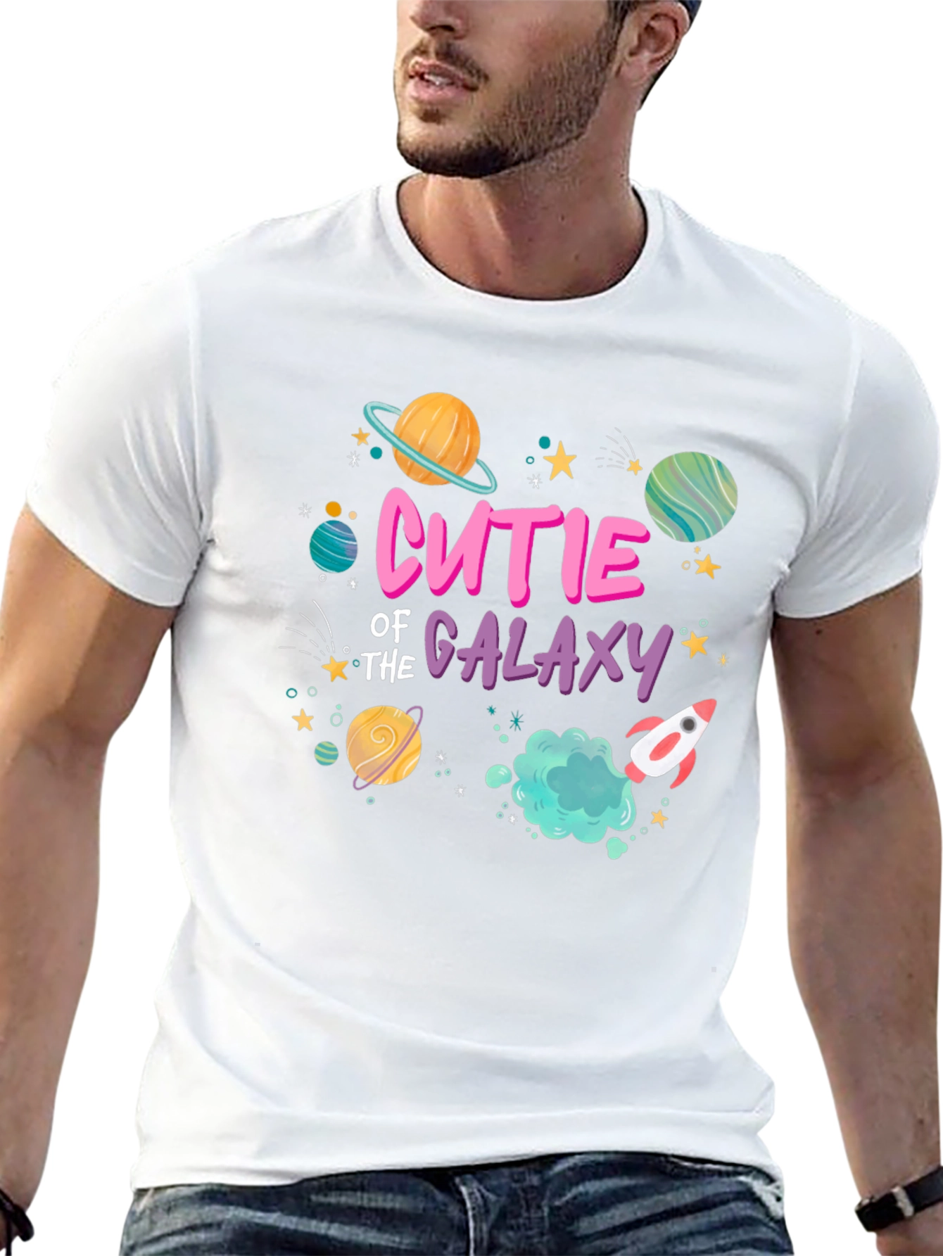 Black Cutie of the Galaxy Black T-Shirt view 13