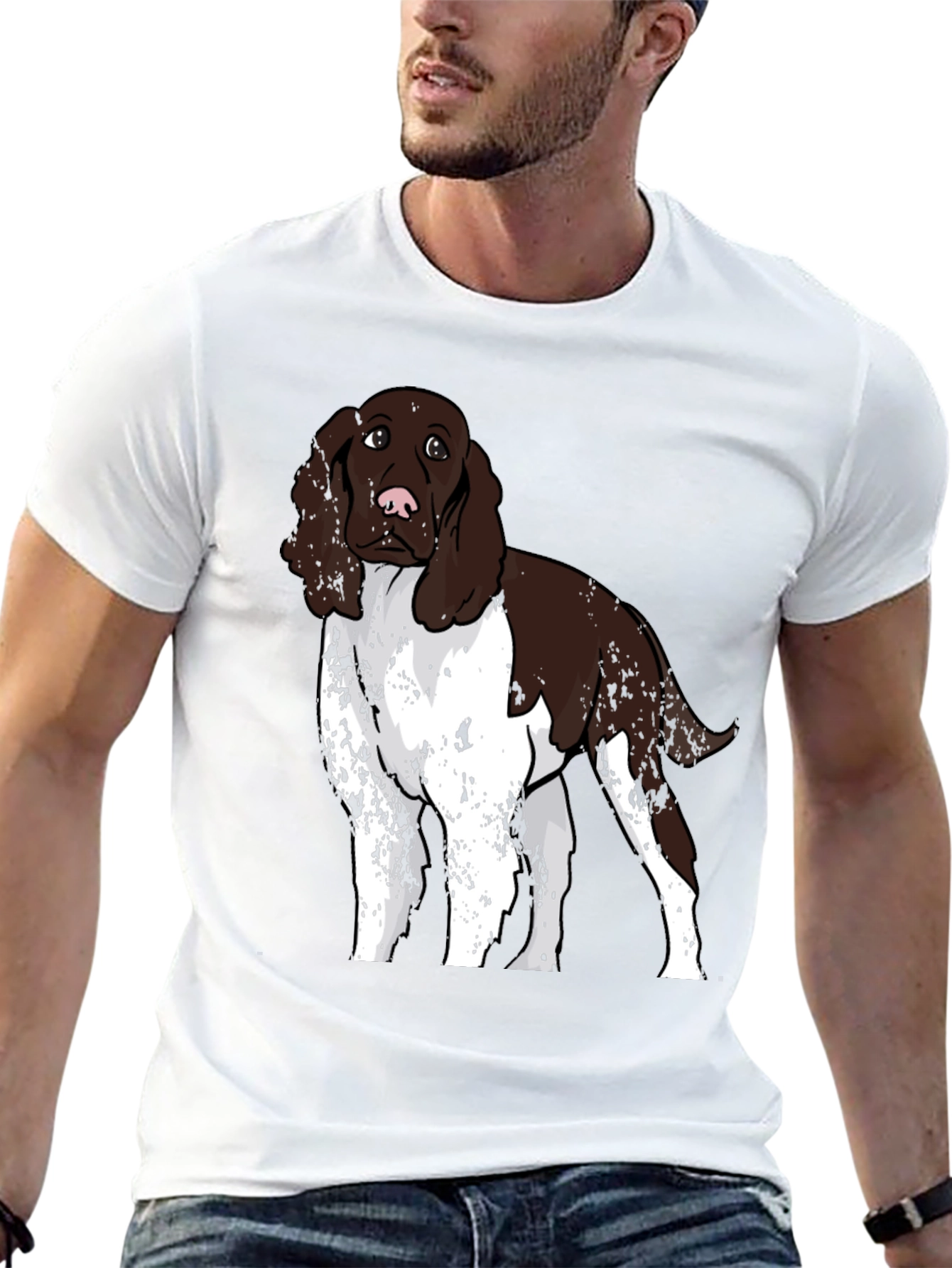 Black Dog Breed Graphic Tee - Black Cotton Blend view 13