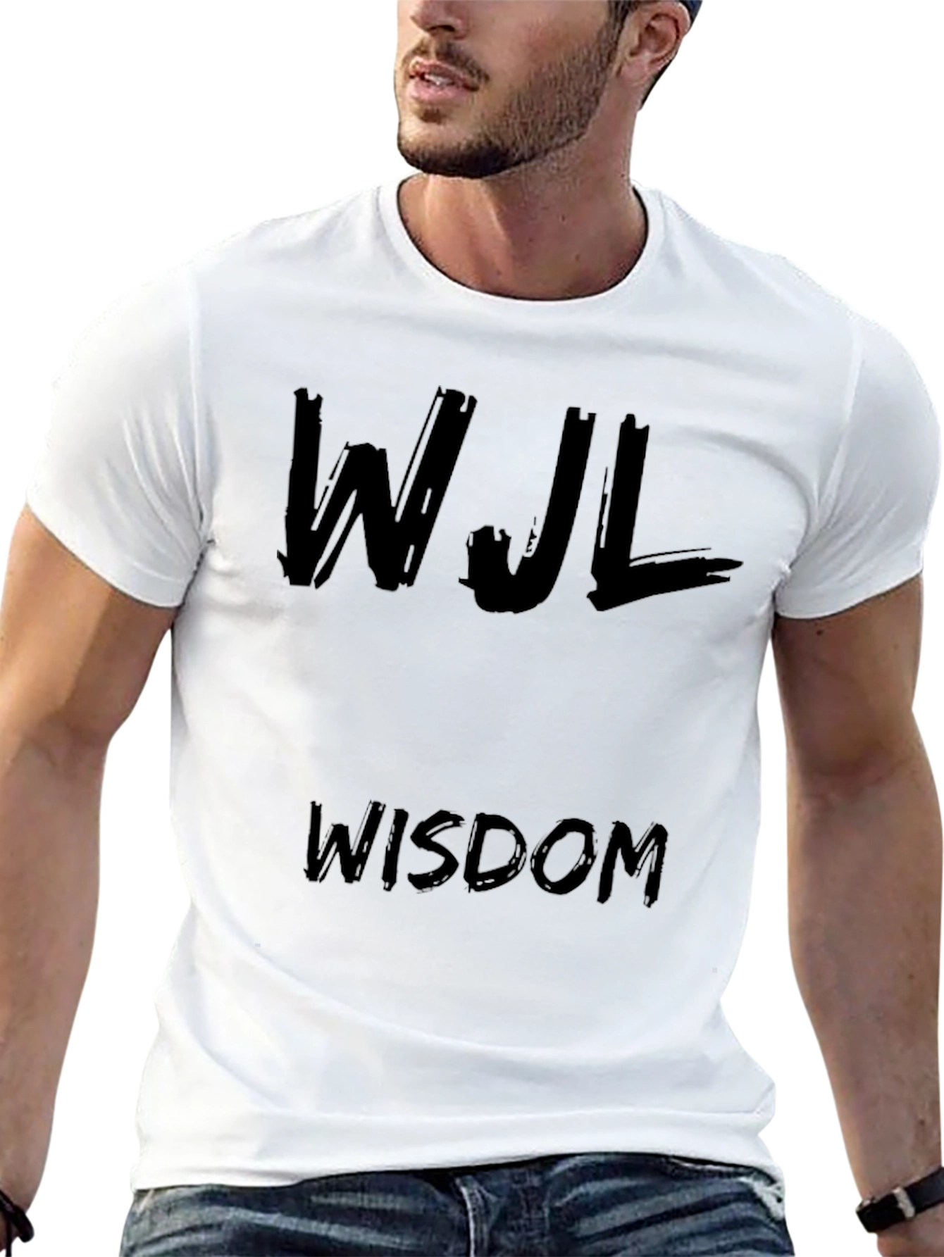 Black WJL Wisdom Graphic Tee - Black Casual T-Shirt view 13
