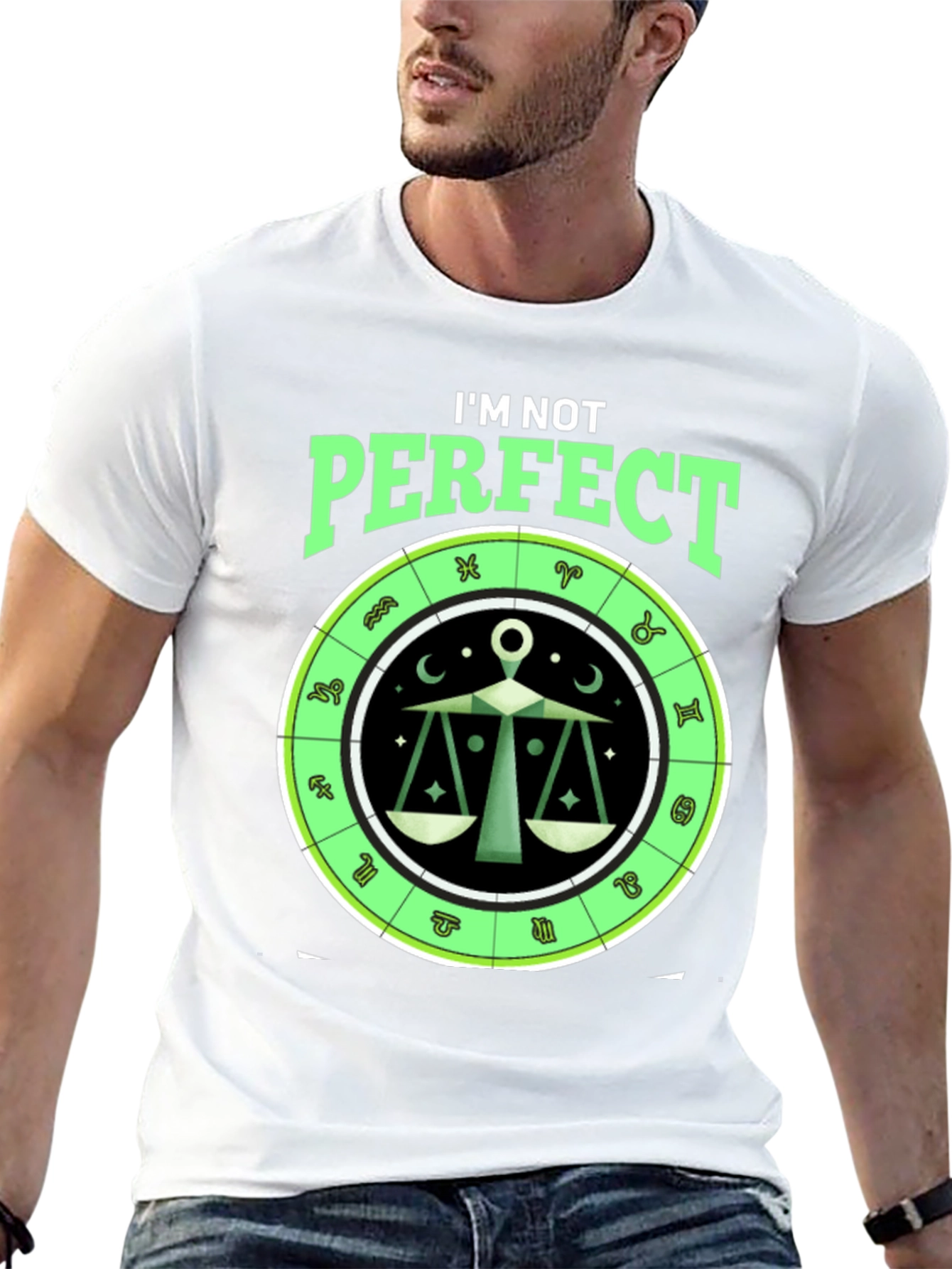 Libra Zodiac T-Shirt: I'm Not Perfect Horoscope Tee - 13