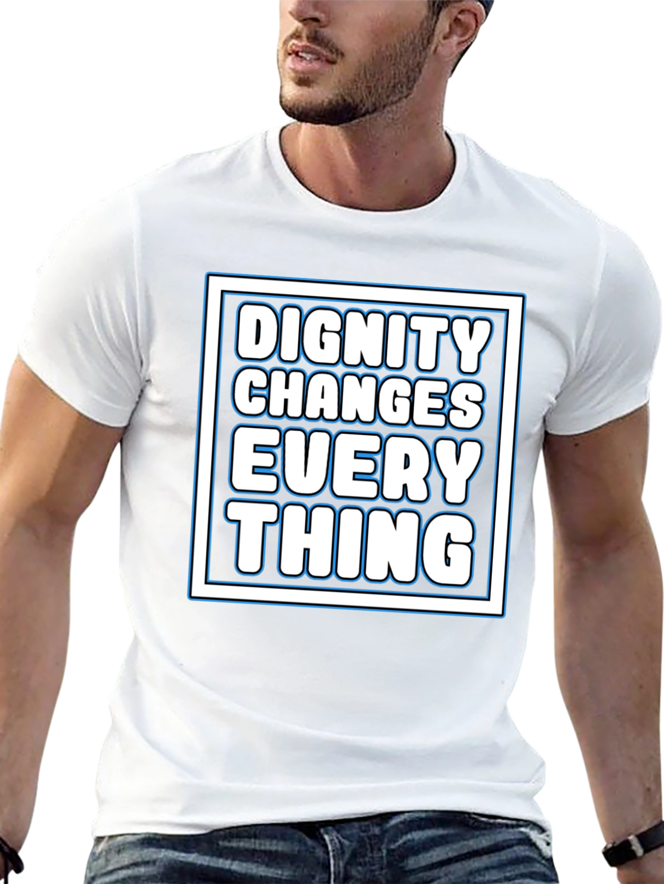 Black Dignity Changes Everything Graphic Tee view 13